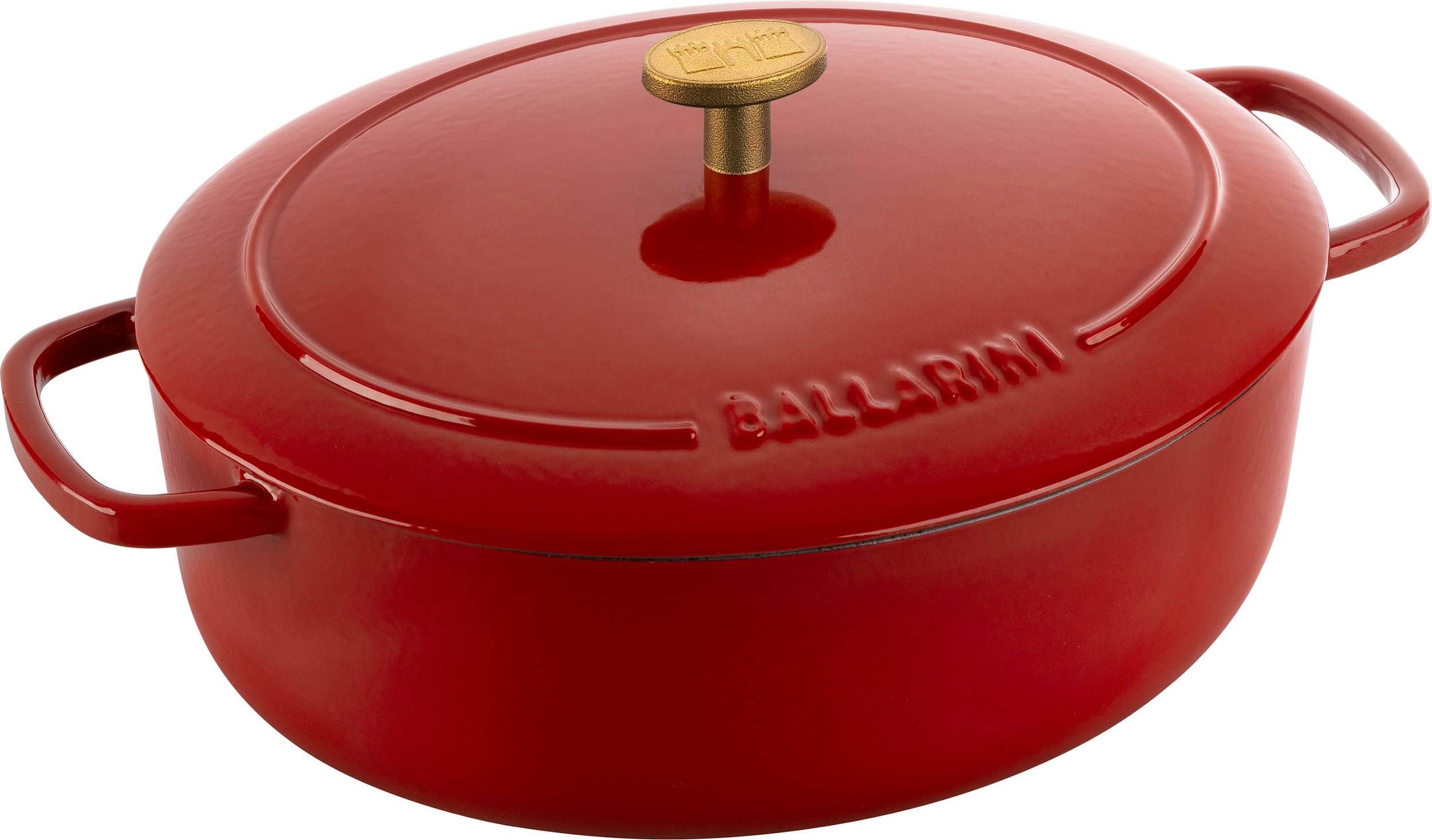 Garnek Bellamonte owalny 2 2 l czerwony