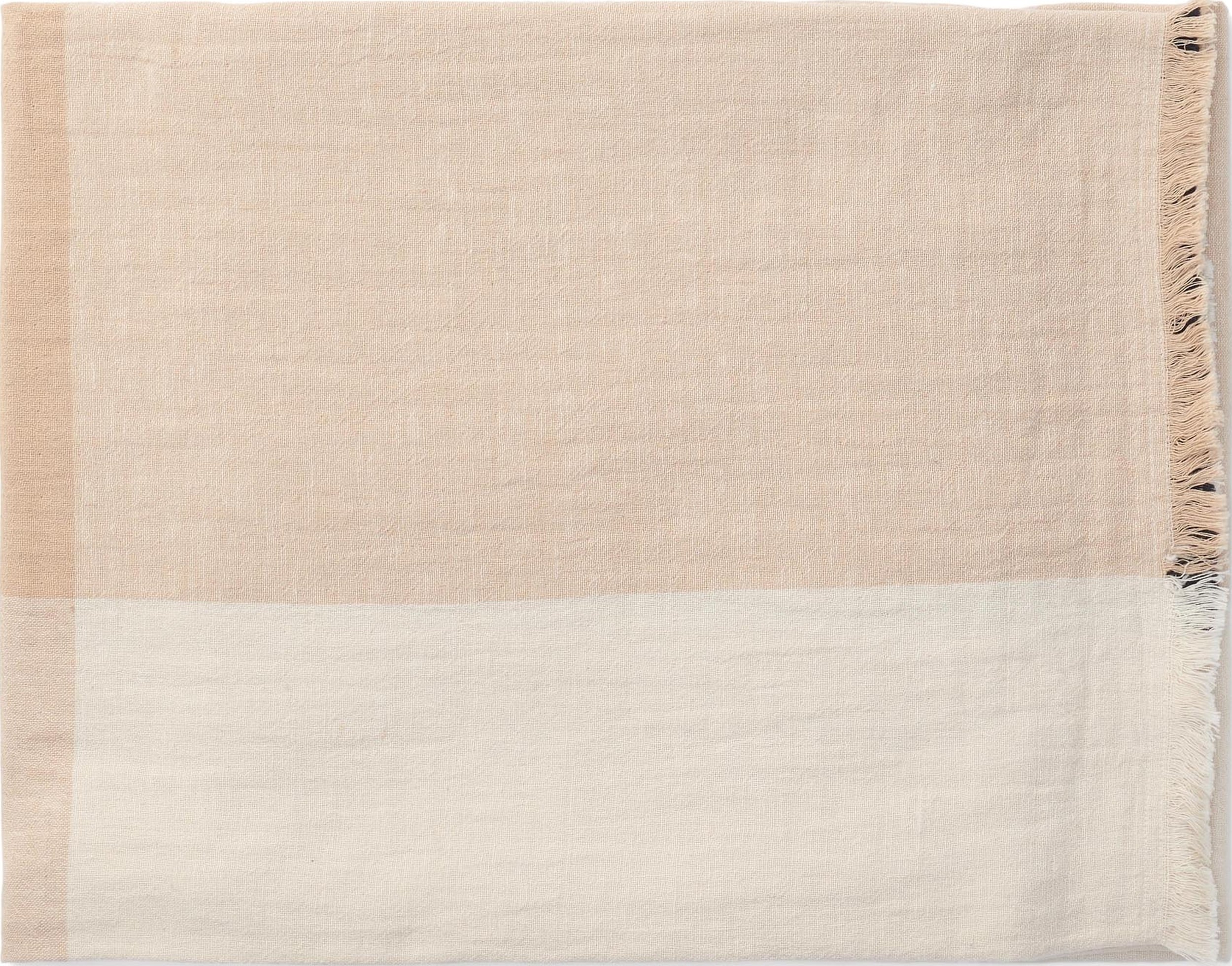 Pled Erlend w kratkę 200 x 200 cm beżowo-czarny