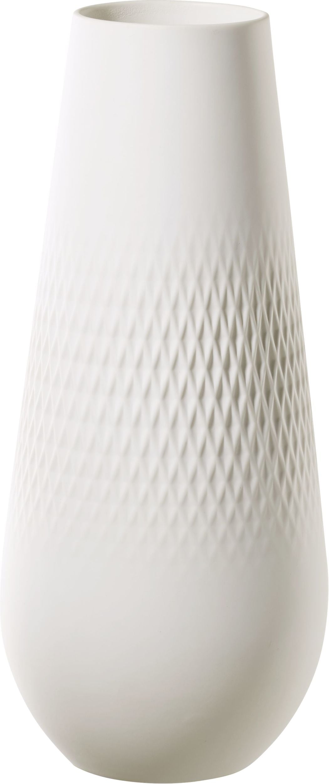 Wazon Carre Manufacture Collier Blanc 26 cm