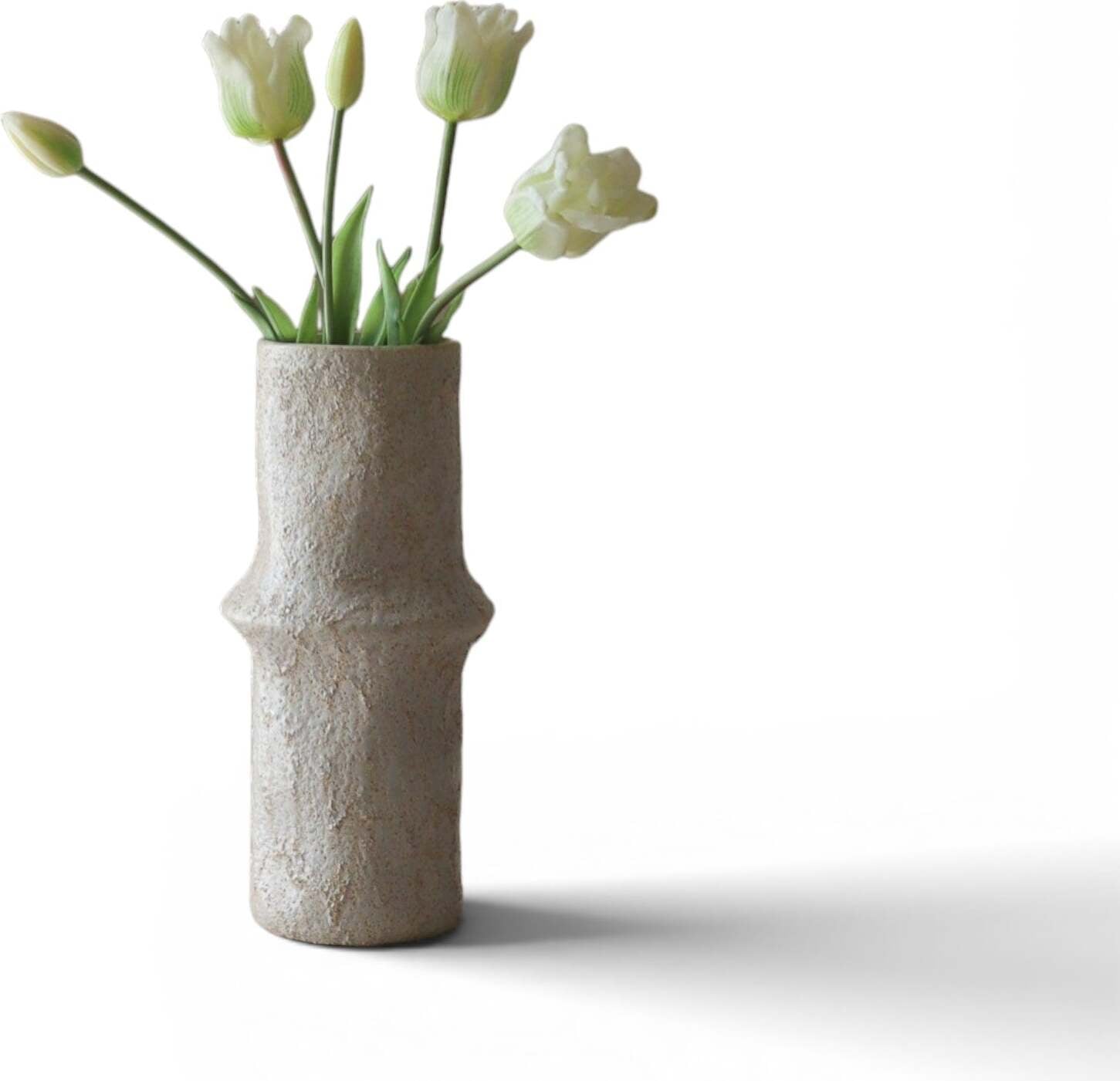 Kwiat sztuczny Botane tulipany 47 cm białe odmiana Triumph