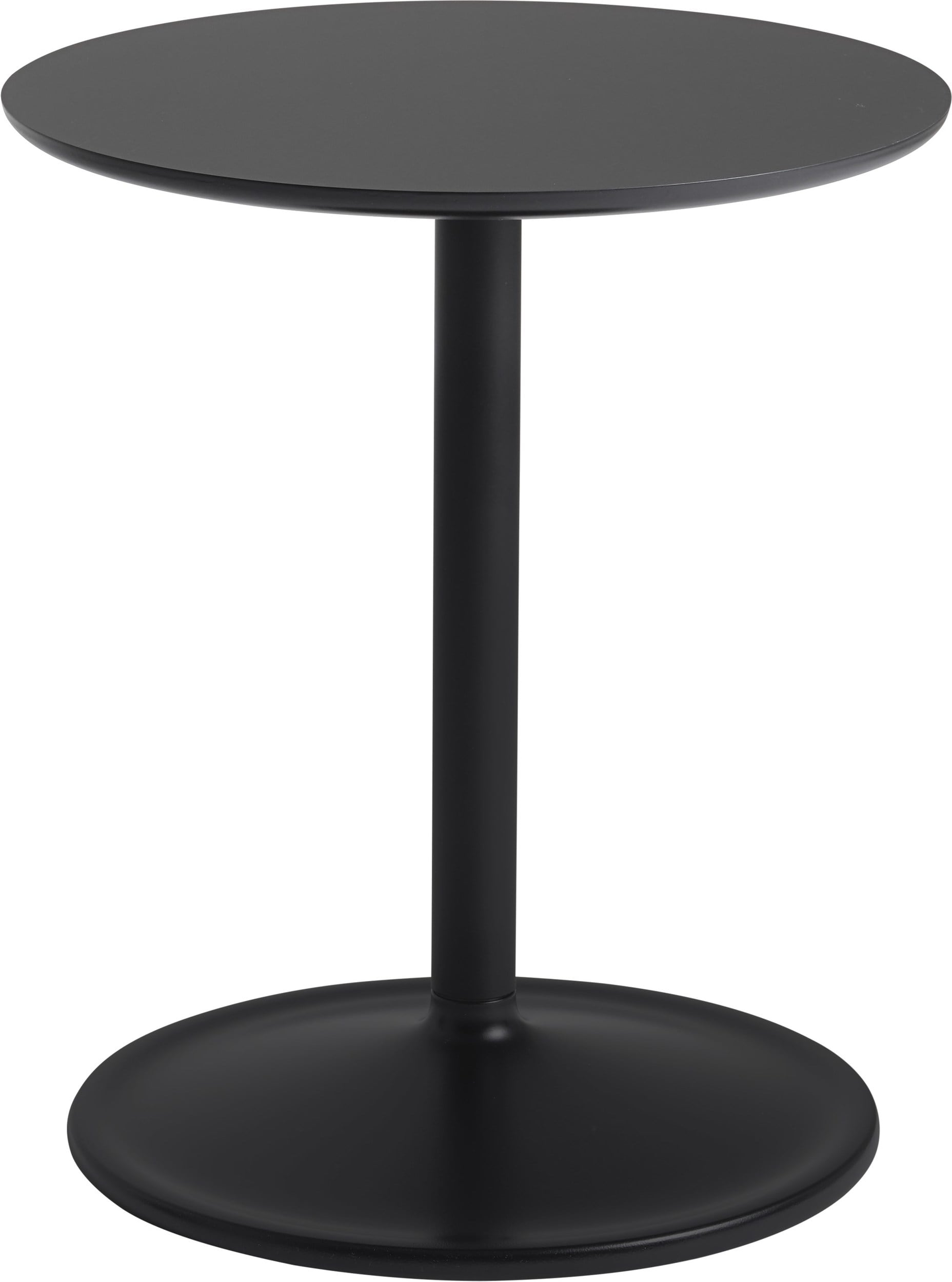 Stolik boczny Soft 41 x 48 cm czarny laminowany