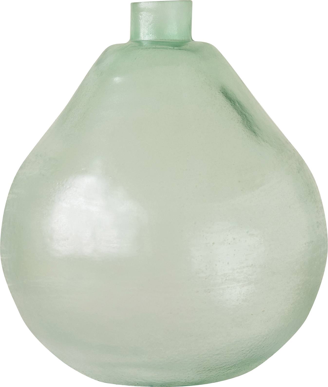 Wazon butelka Bloomingville 29 cm zielony szklany