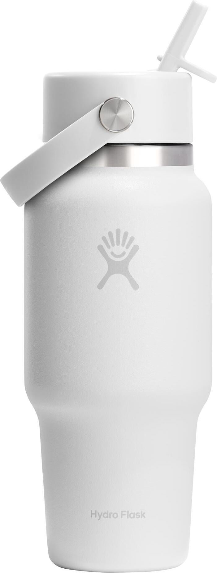 Butelka termiczna ze słomką Travel 710 ml White