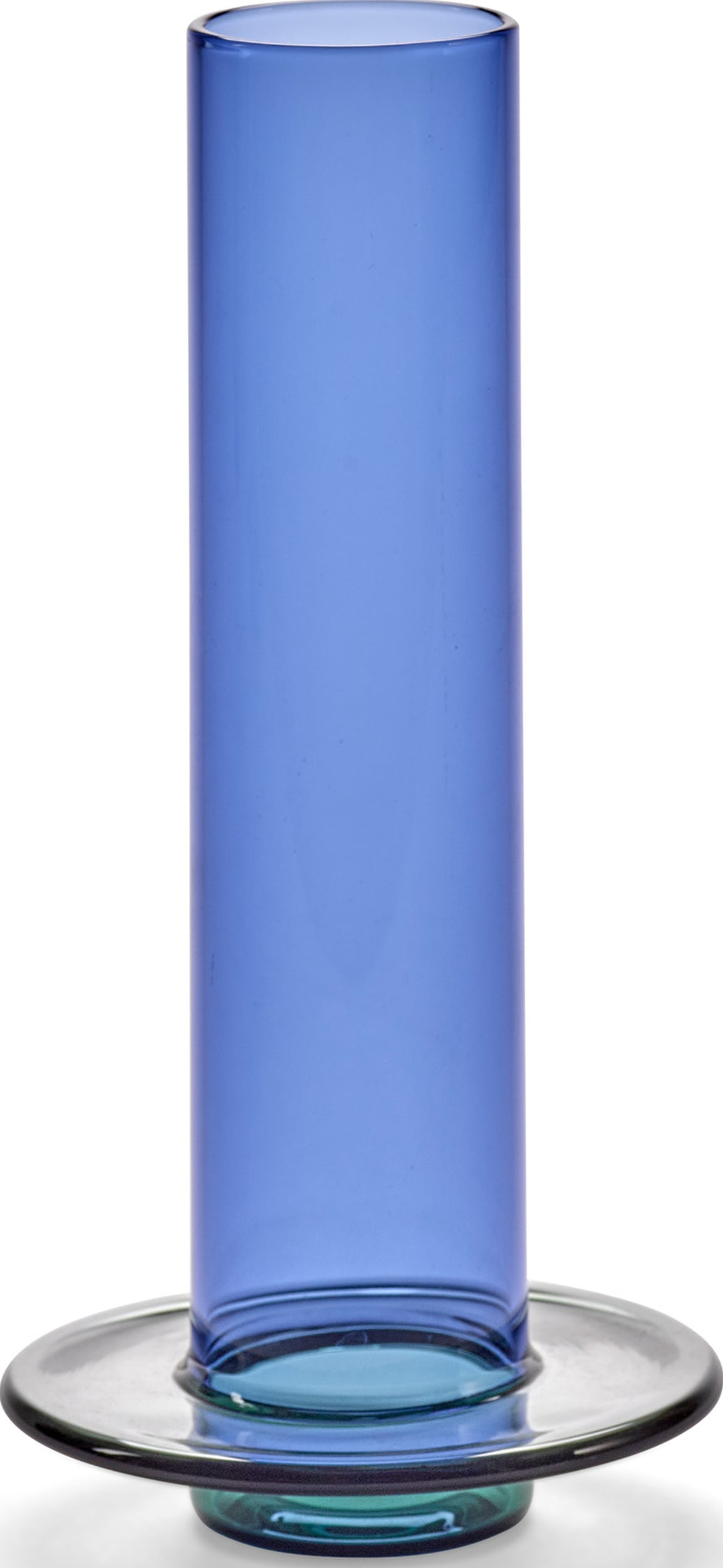 Wazon dekoracyjny Glass Towers 22 5 cm niebiesko-szary