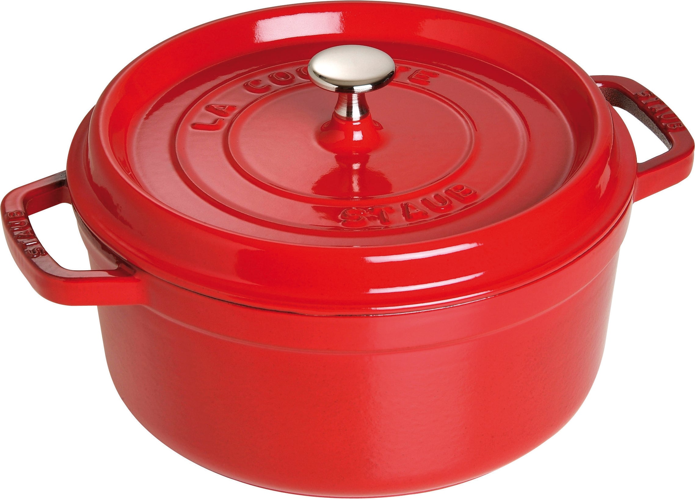 Garnek La Cocotte 3 8 l czerwony żeliwny