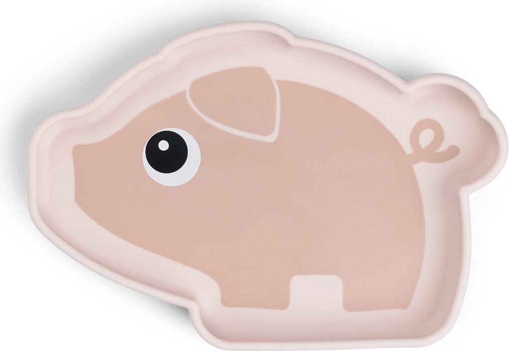 Talerzyk z przyssawką Stick&Stay Pigee różowy