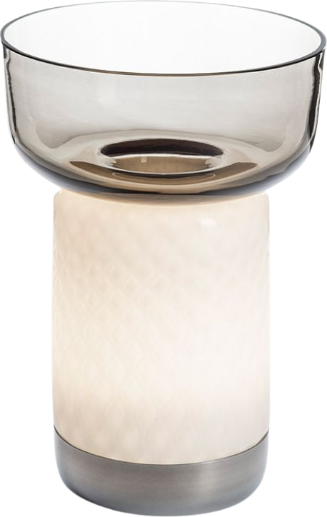 Lampa stołowa bezprzewodowa Bontà 26 4 cm szara
