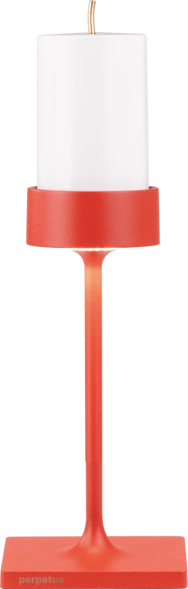Lampa stołowa bezprzewodowa Perpetua 25 6 cm czerwona