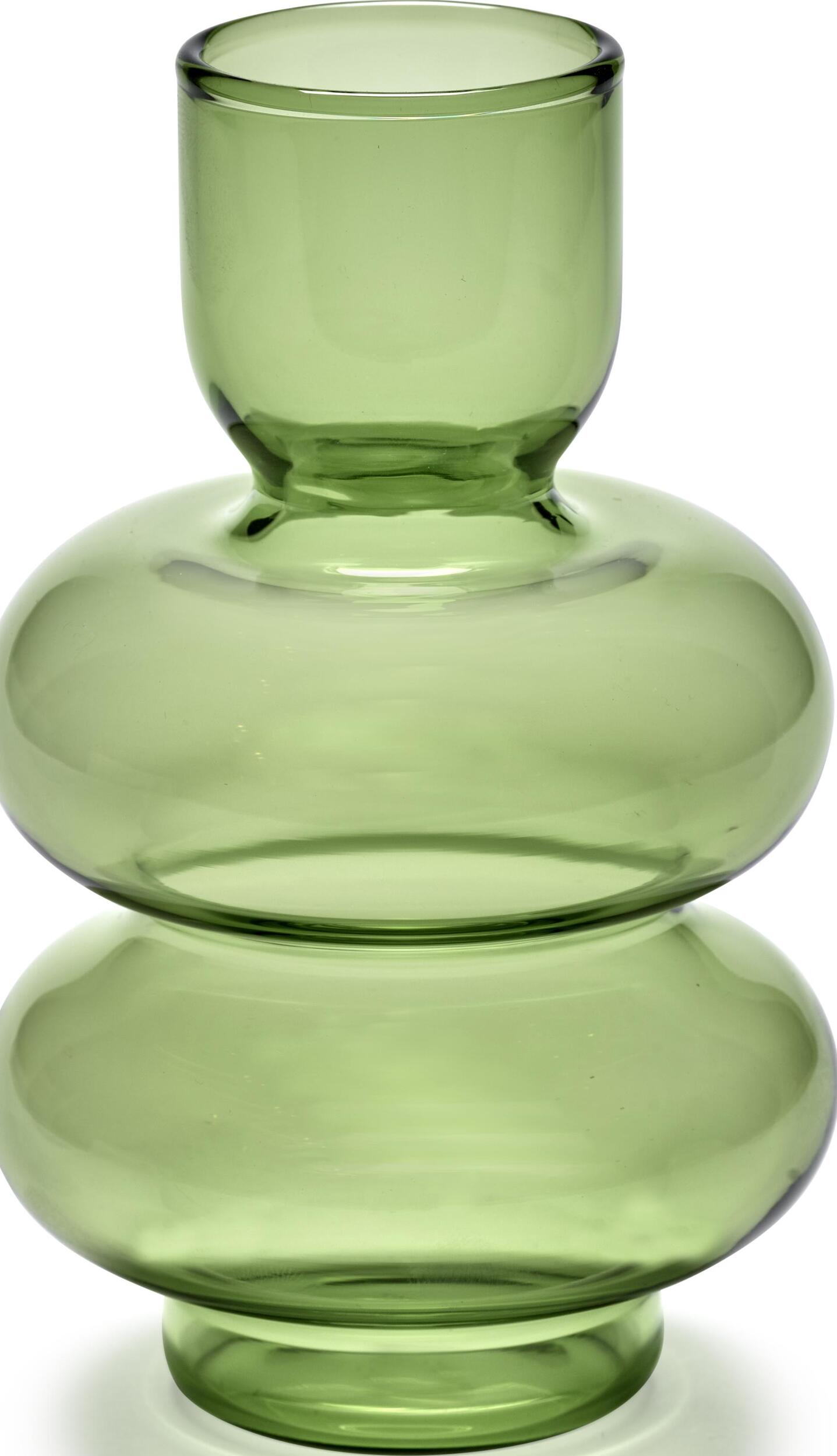 Wazon Bubble 15 4 cm zielony