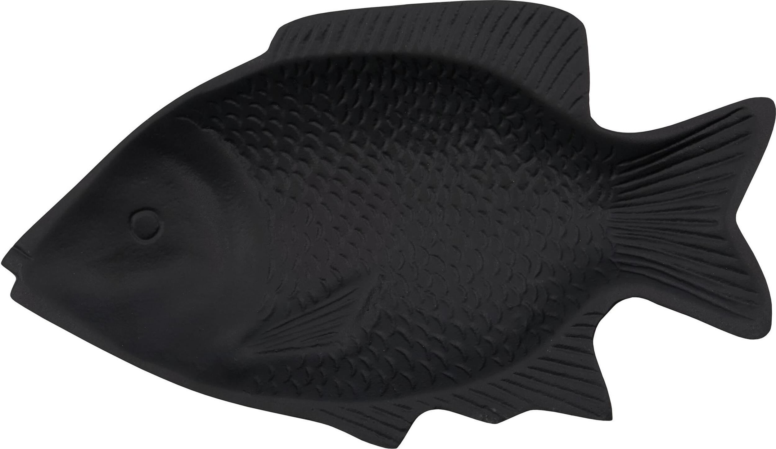 Dekoracja ścienna Fish 30 cm czarna
