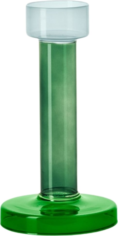 Świecznik Bole 21 cm zielony
