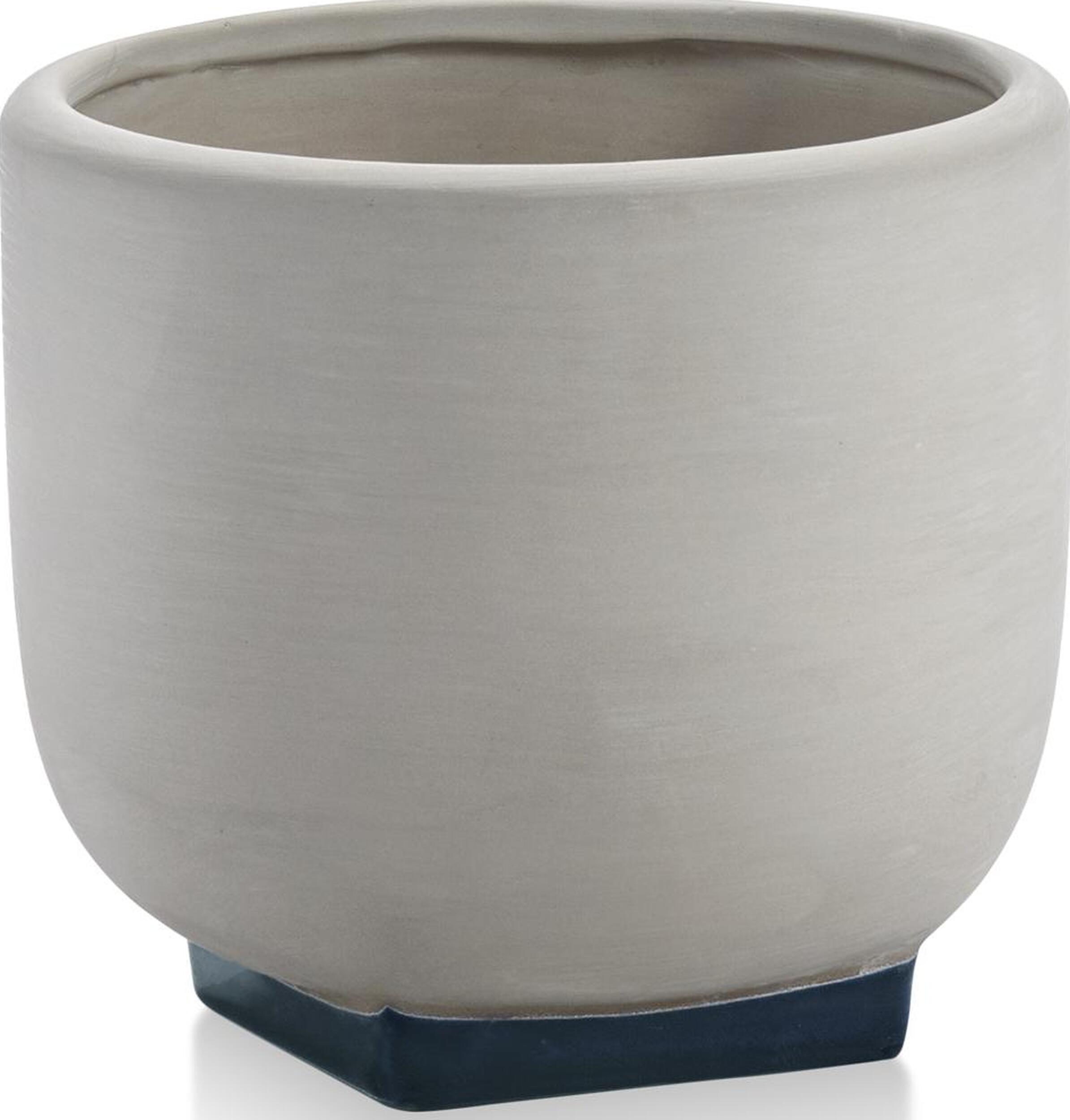 Osłonka na doniczkę Rosamar 16 cm szaro-granatowa
