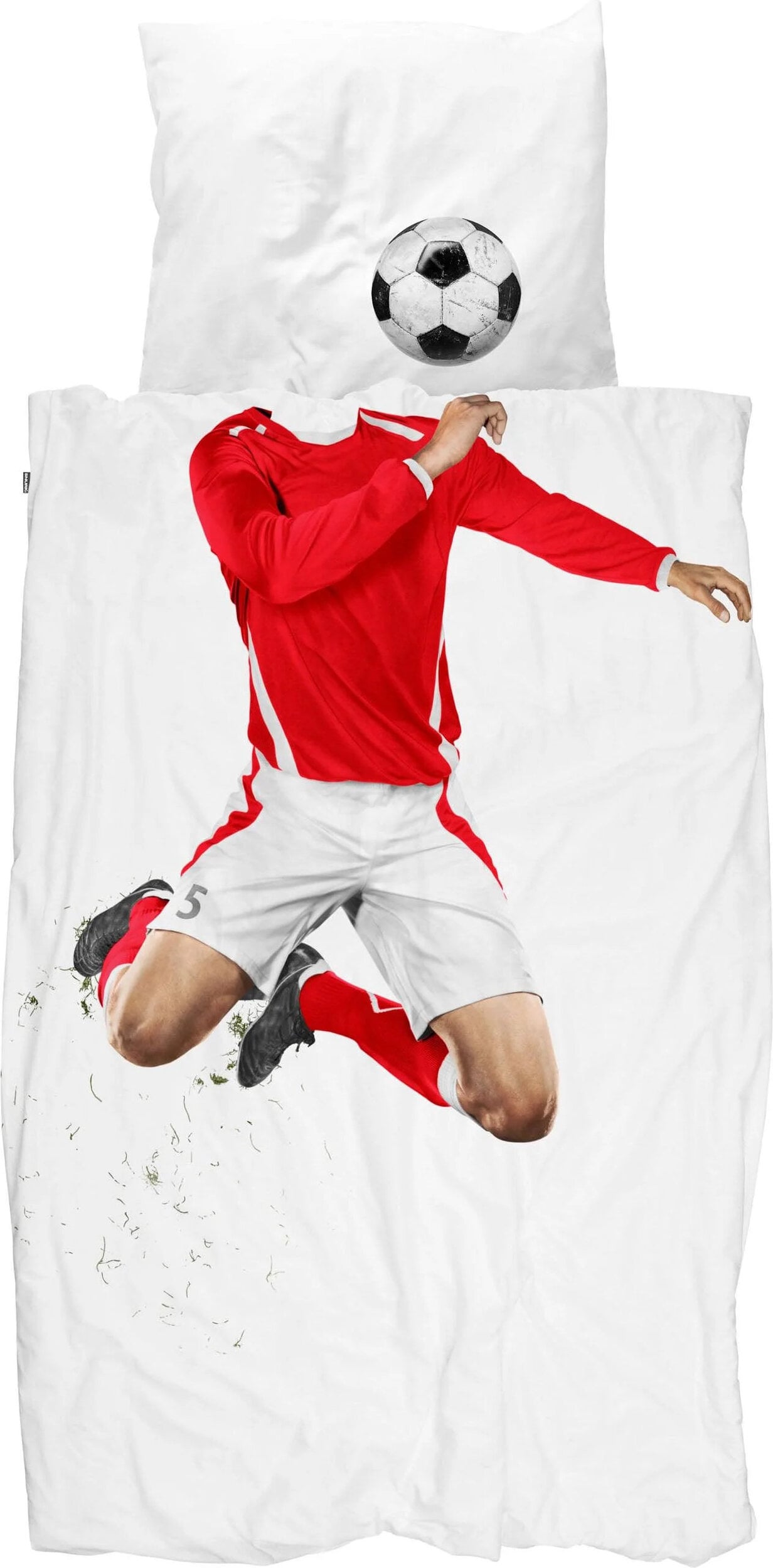 Pościel Soccer Champ Red 140 x 200 cm z poszewką na poduszkę 60 x 70 cm