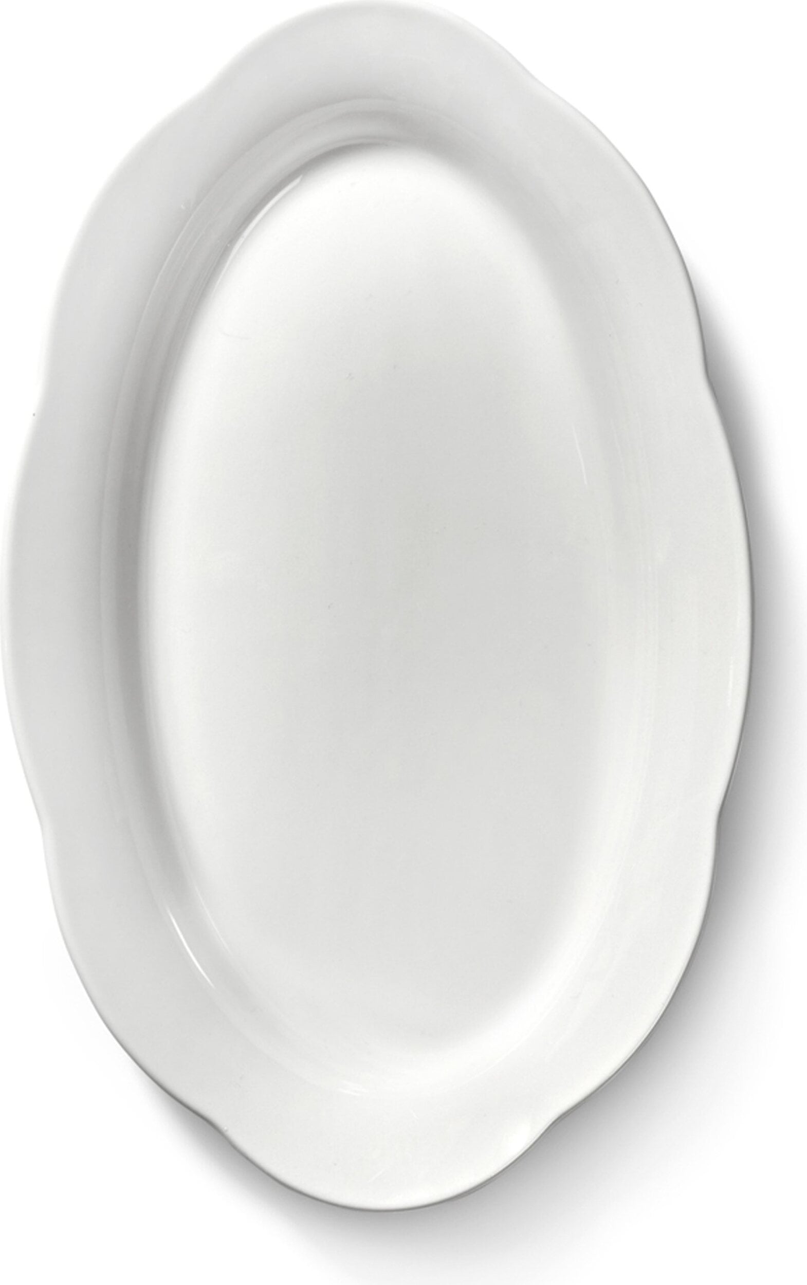 Półmiski owalne Silhouette wysokie 24 5 cm białe 2 szt.