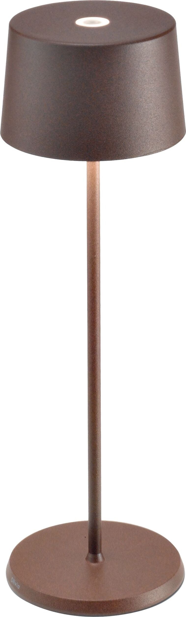 Lampa bezprzewodowa Olivia 35 cm brązowa