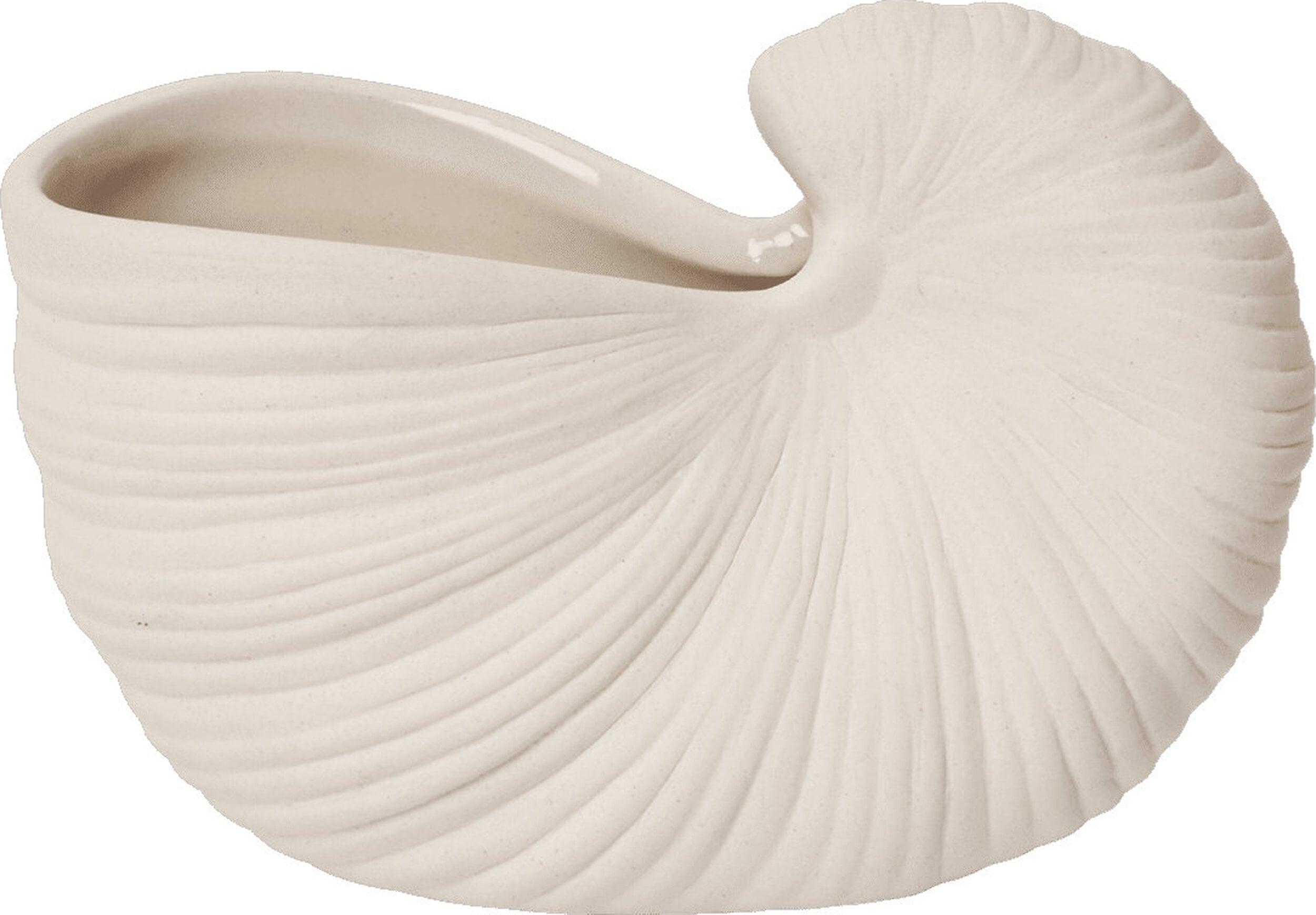 Osłonka na doniczkę Shell 11 cm złamana biel