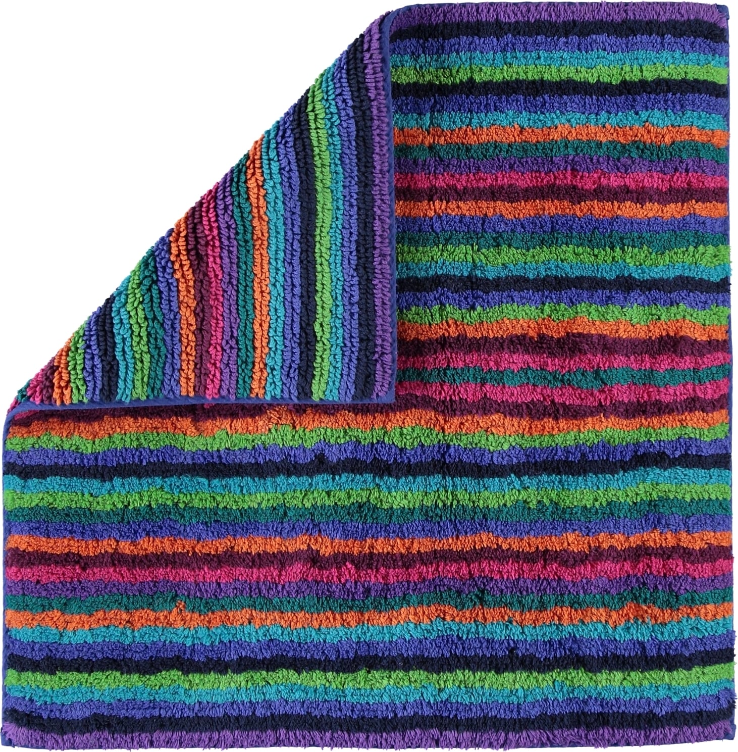 Dywanik łazienkowy Stripes 60 x 60 cm kolorowy ciemny