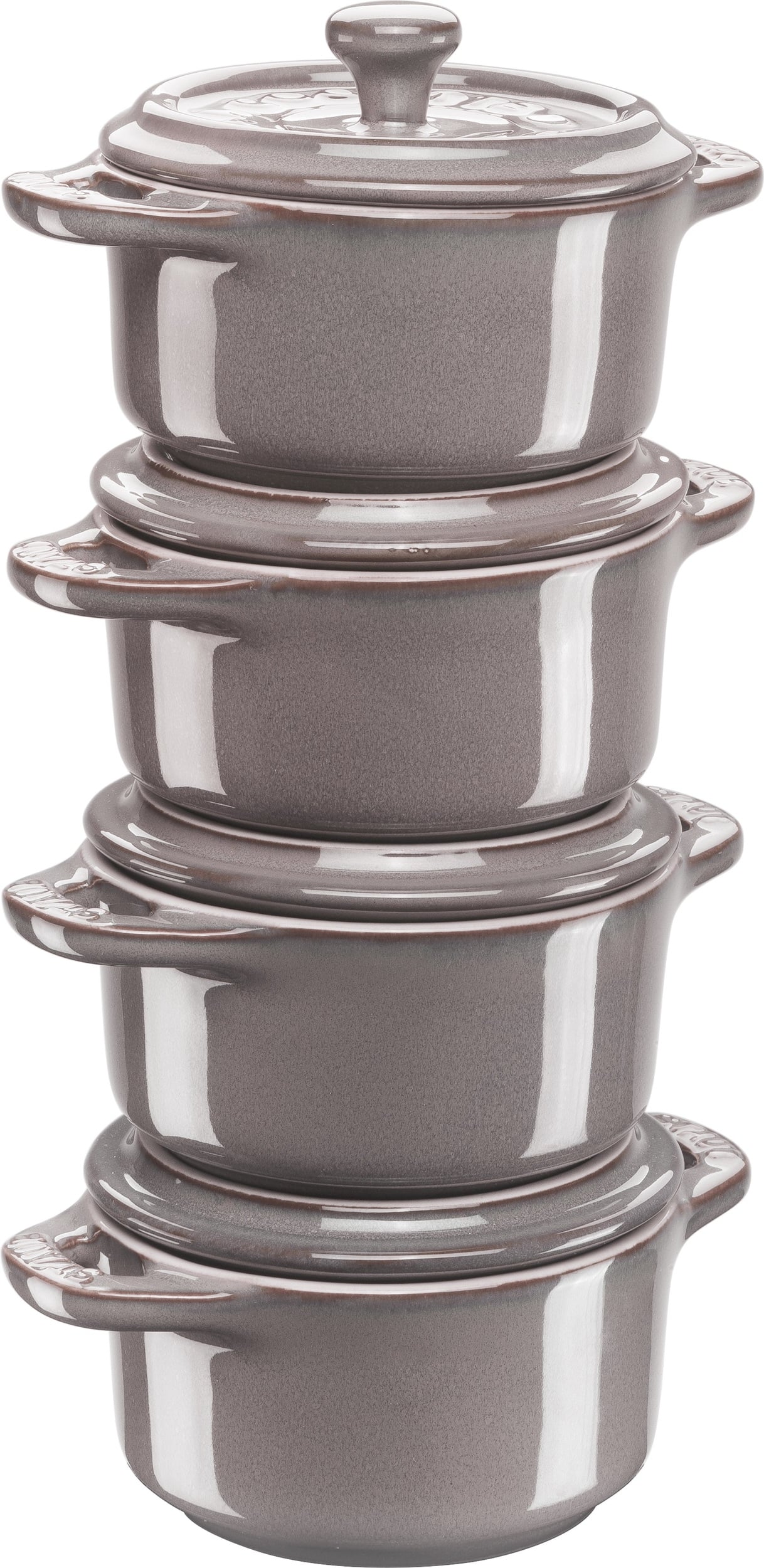 Kokilki Mini Cocotte 200 ml szare 4 szt.