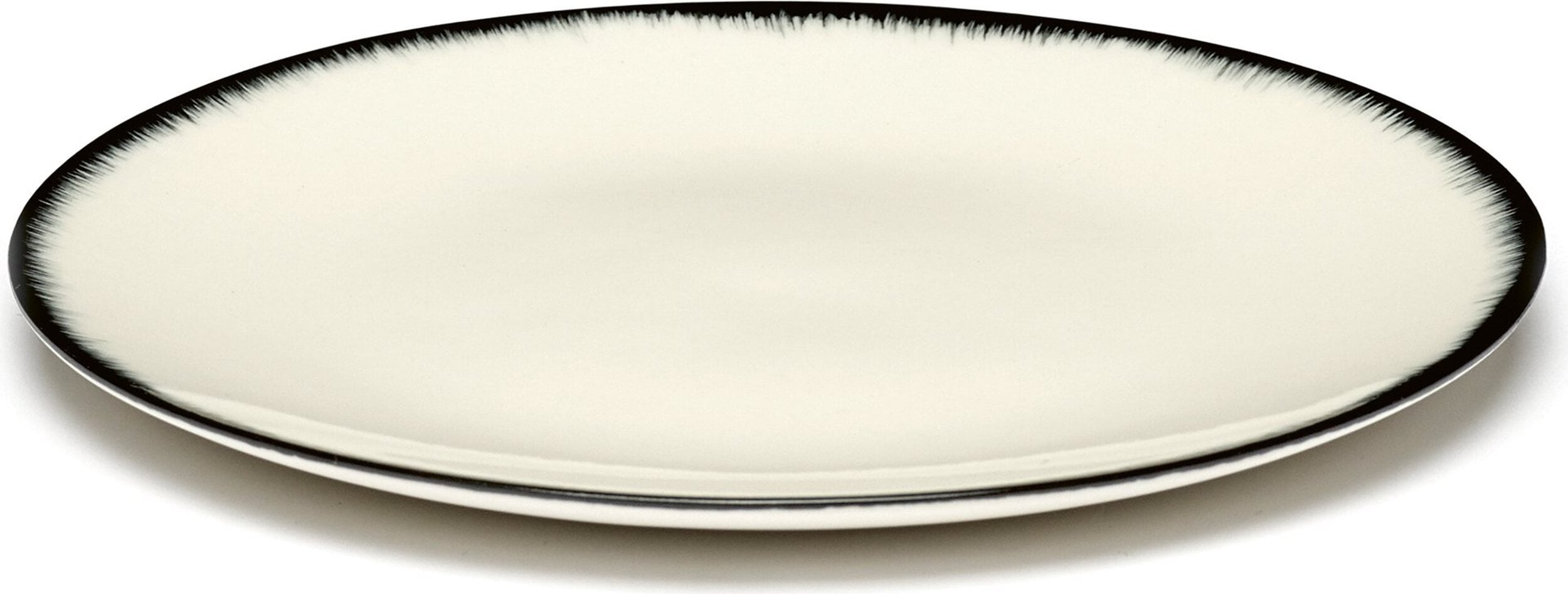Talerze deserowe Dé 1 14 cm czarno-białe 2 szt.