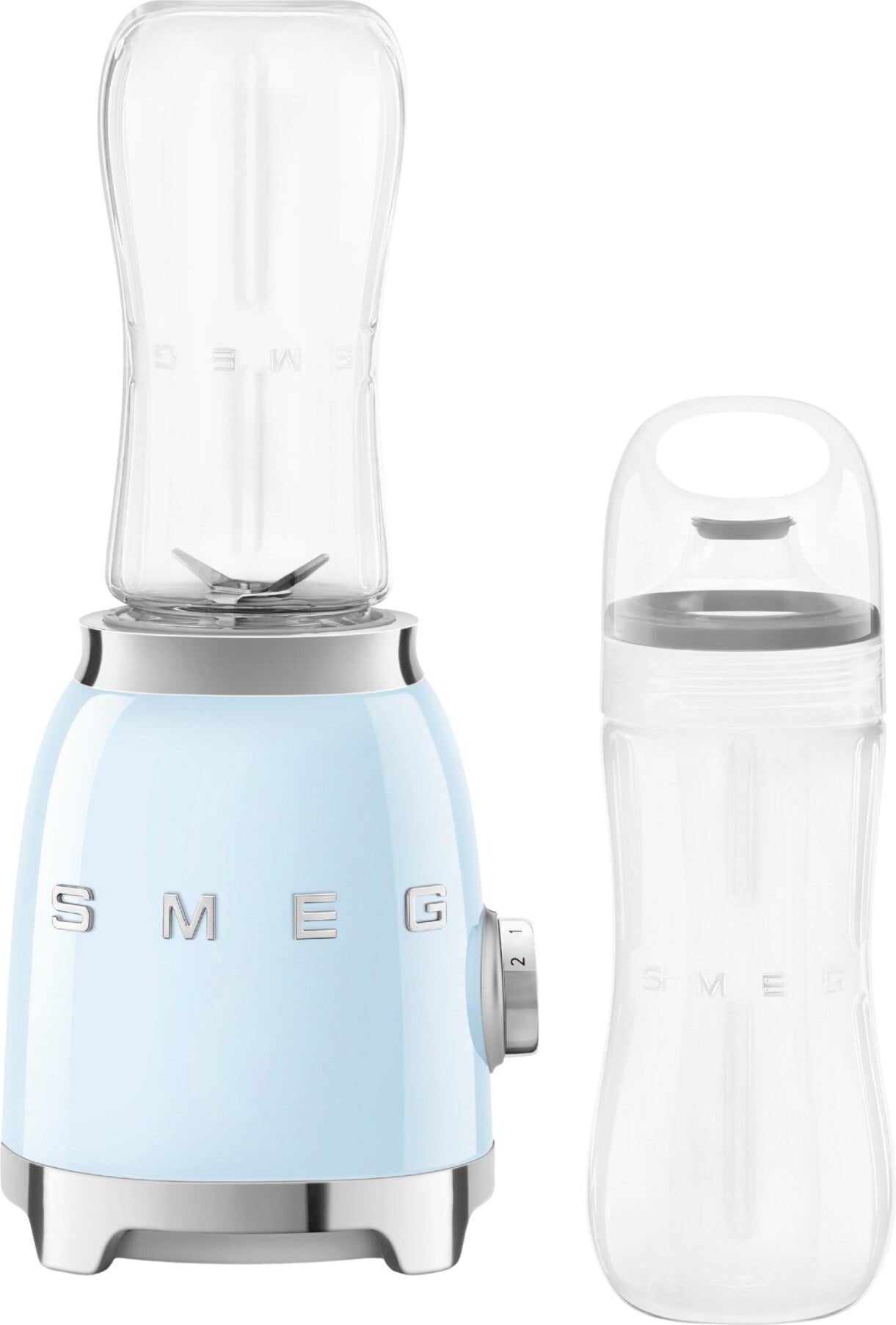 Blender Sport 50's Style pastelowy błękit z dodatkową butelką
