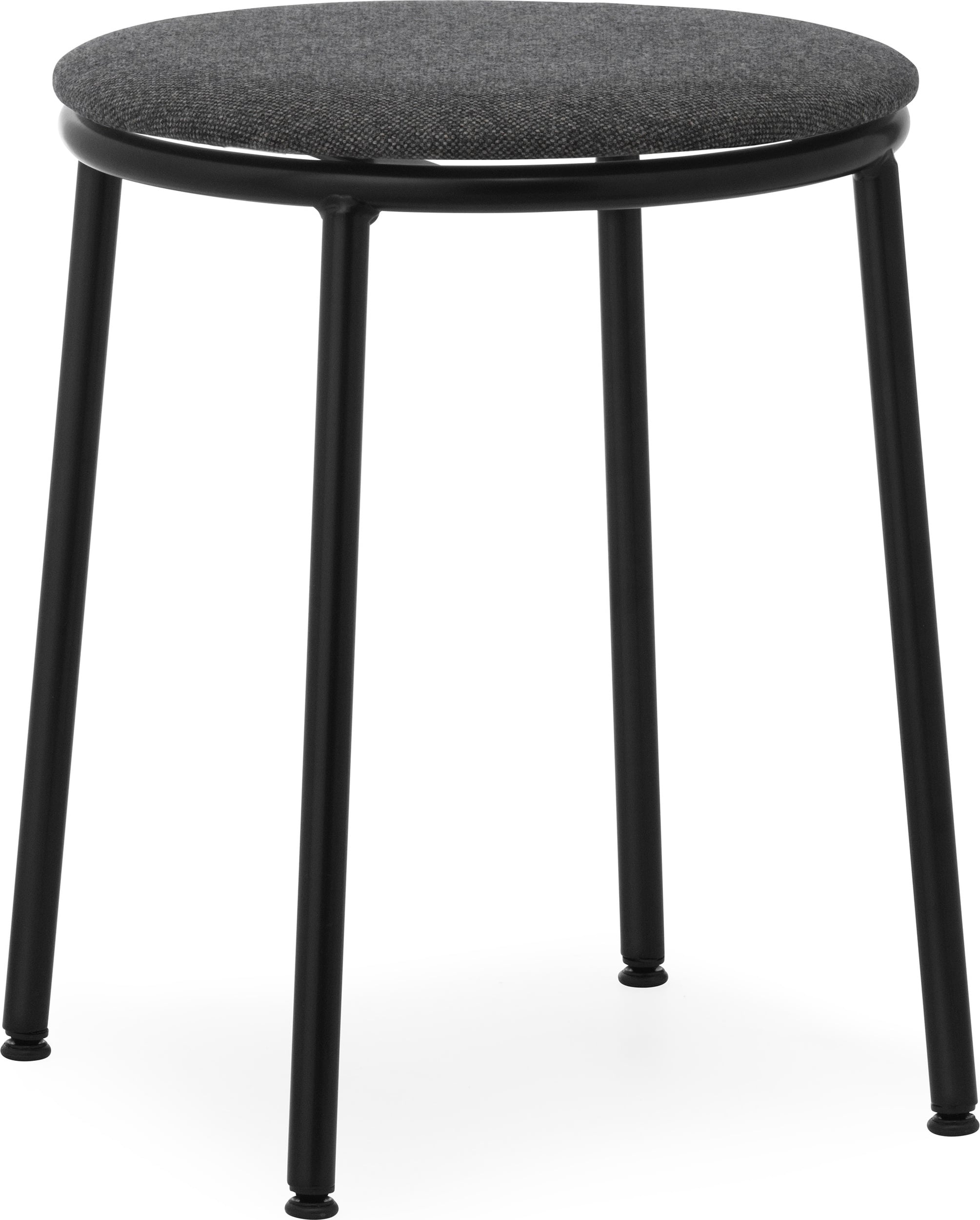 Stołek Circa MLF16 Black 45 cm z tapicerowanym siedziskiem