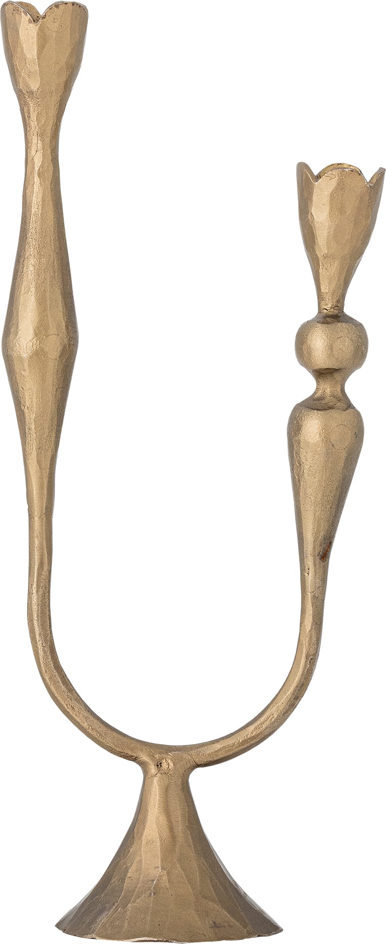 Świecznik dwuramienny Vesc 30 5 cm mosiądz