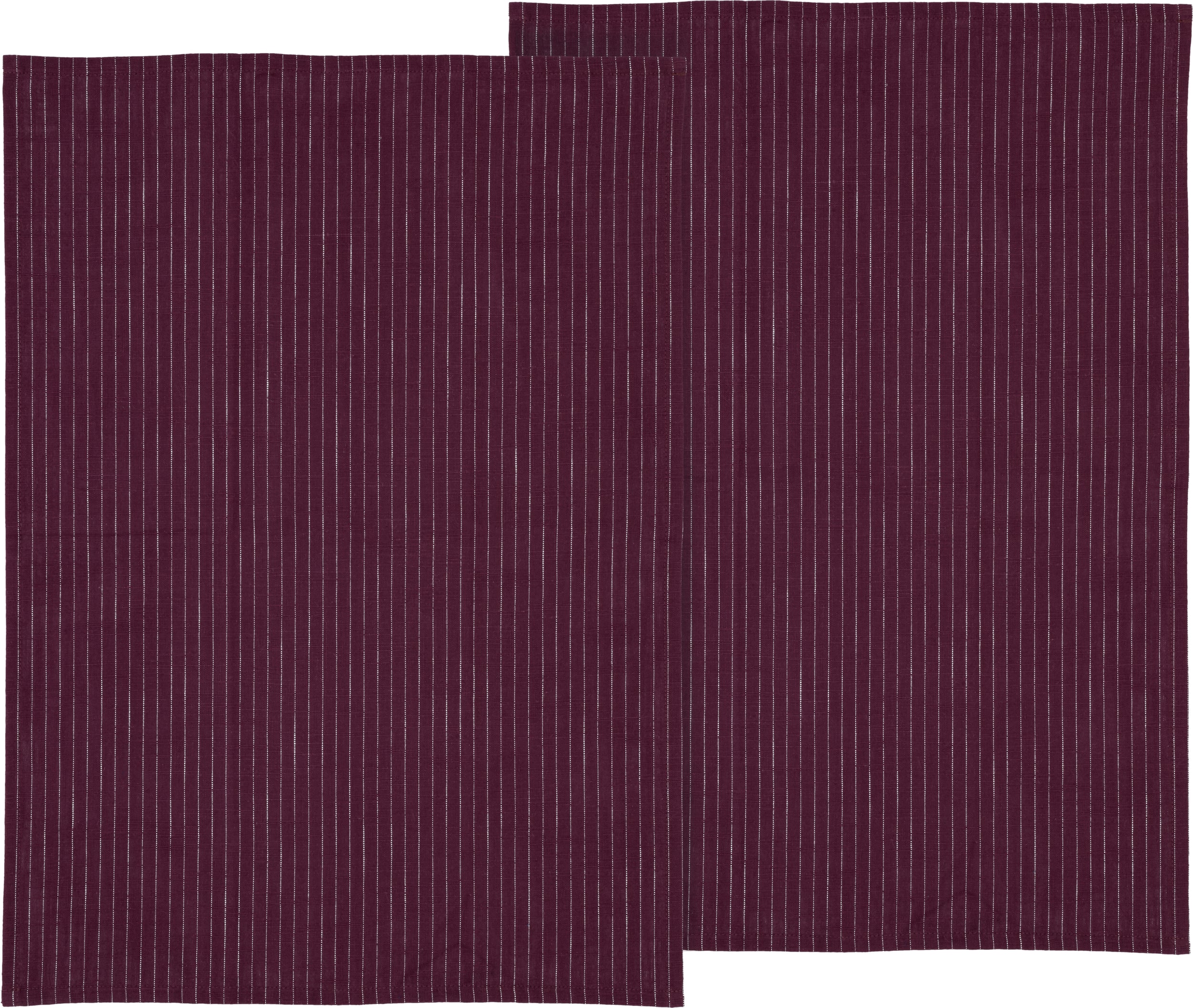 Ścierki kuchenne Line Organic 50 x 70 cm ciemnofioletowe 2 szt.