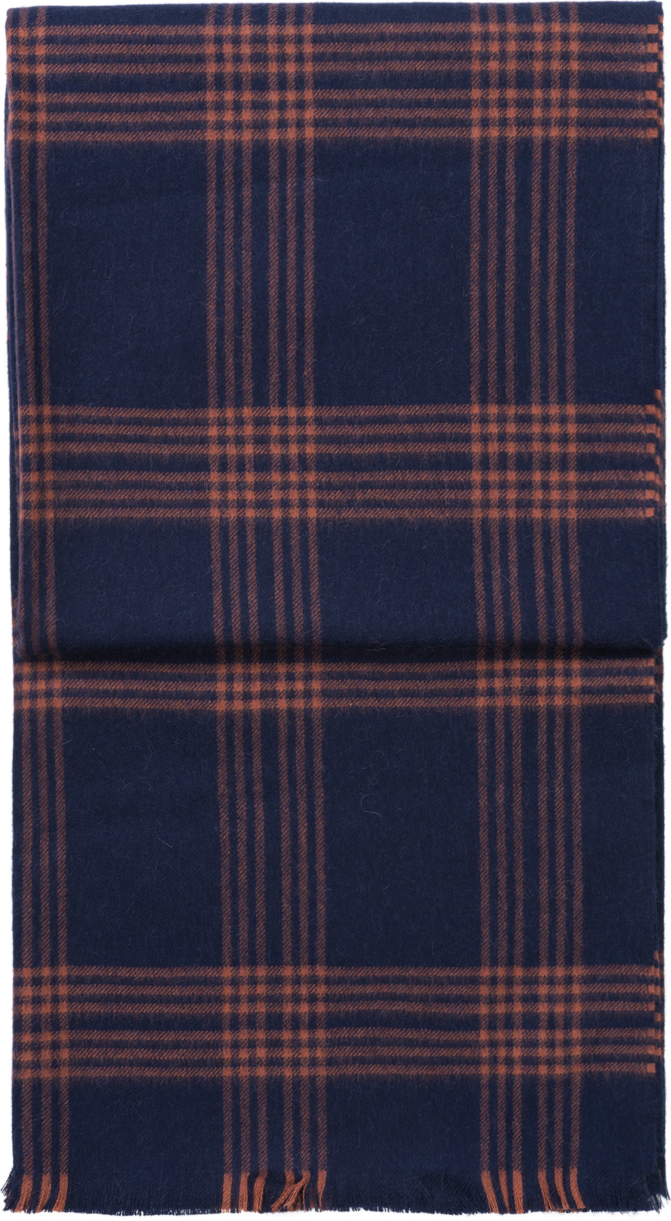 Koc Check 130 x 190 cm granatowy