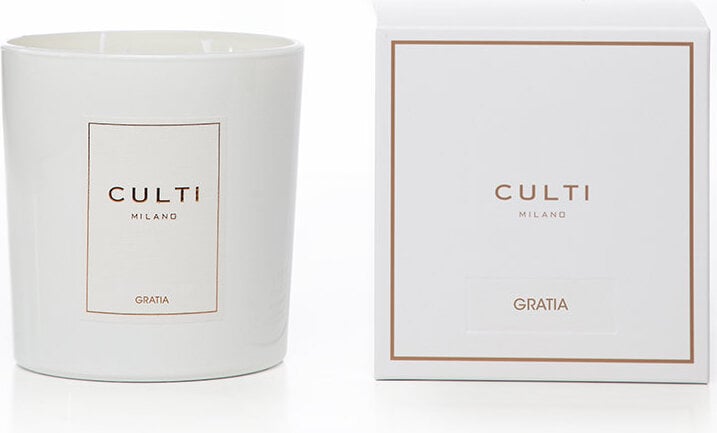Świeca zapachowa Culti Gratia 550 g biała w błyszczącym szkle