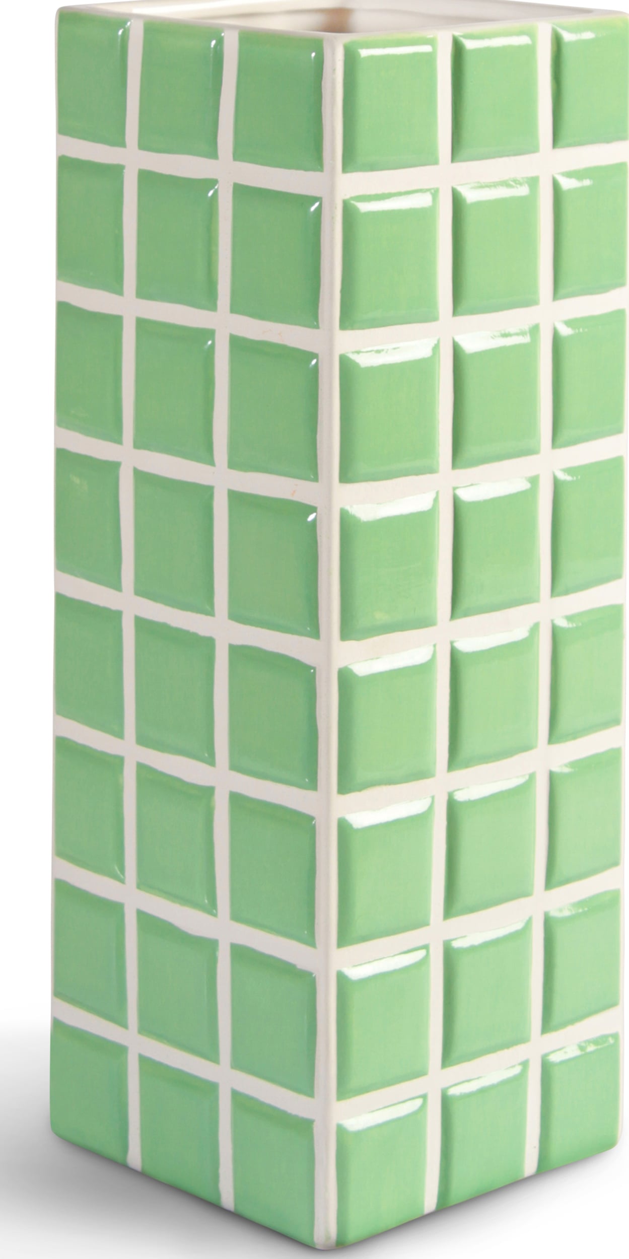 Wazon Tile 28 cm miętowy