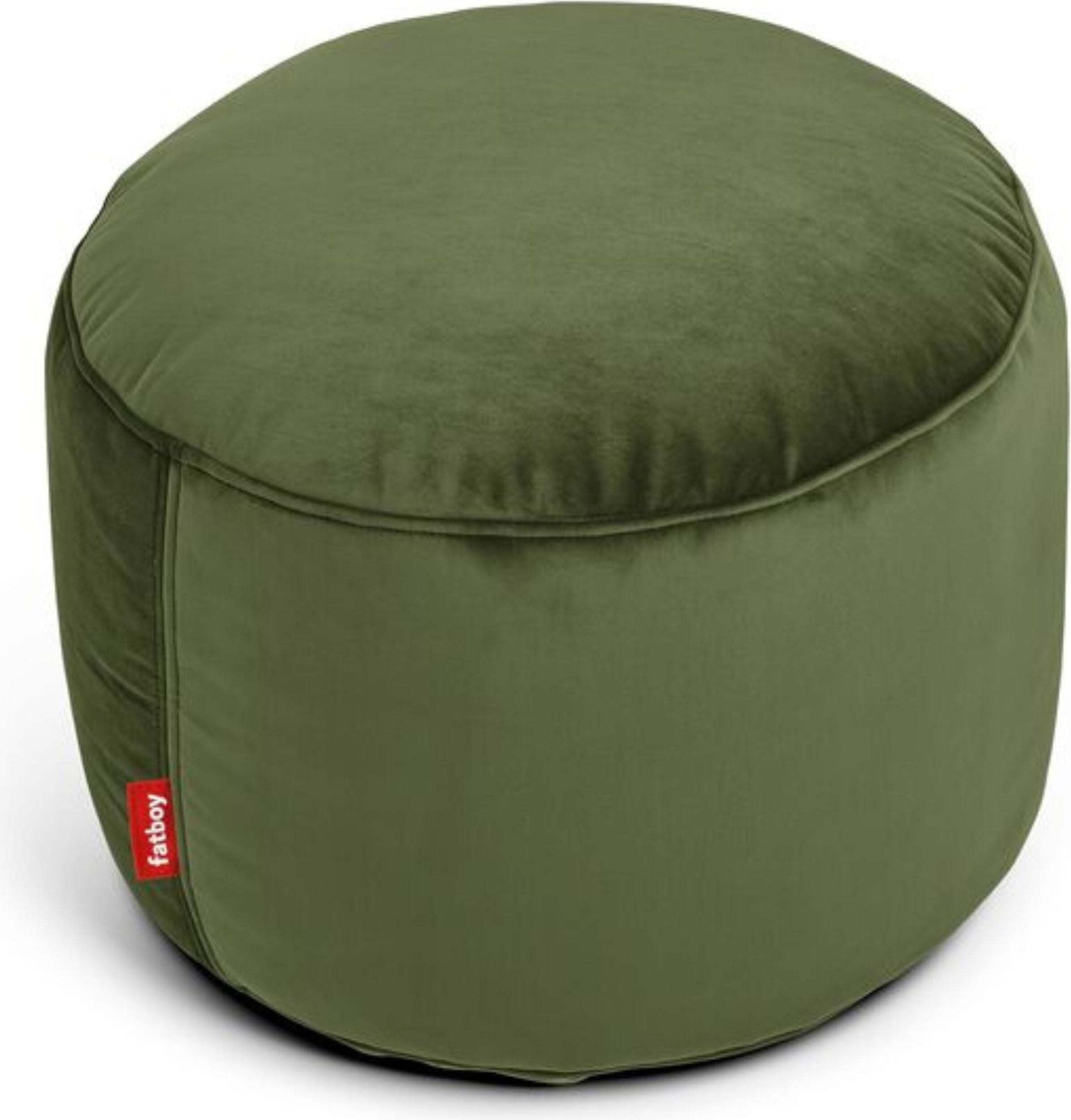Puf Point Velvet ciemnozielony z recyklingu