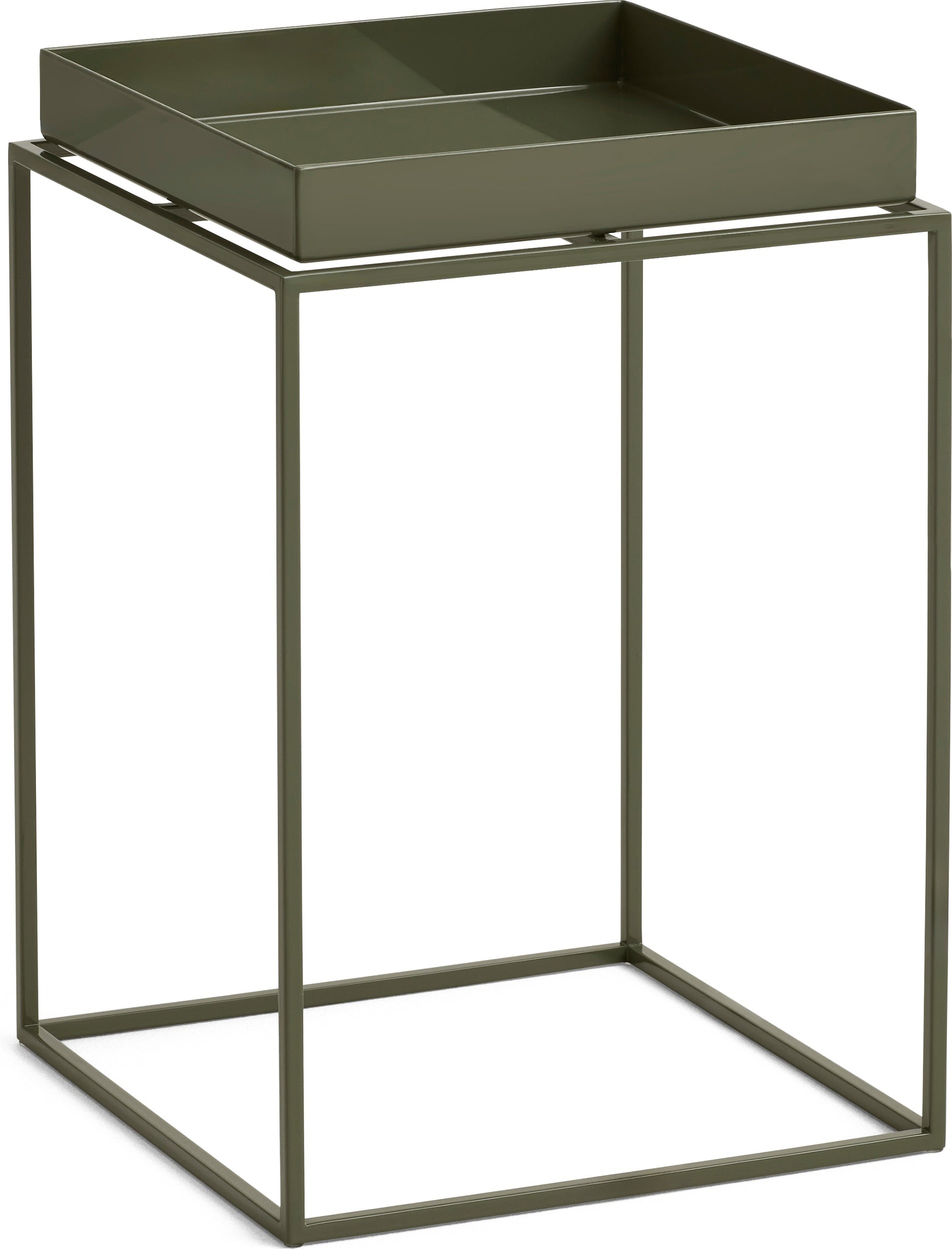 Stolik boczny Tray 30 x 30 x 44 cm oliwkowy