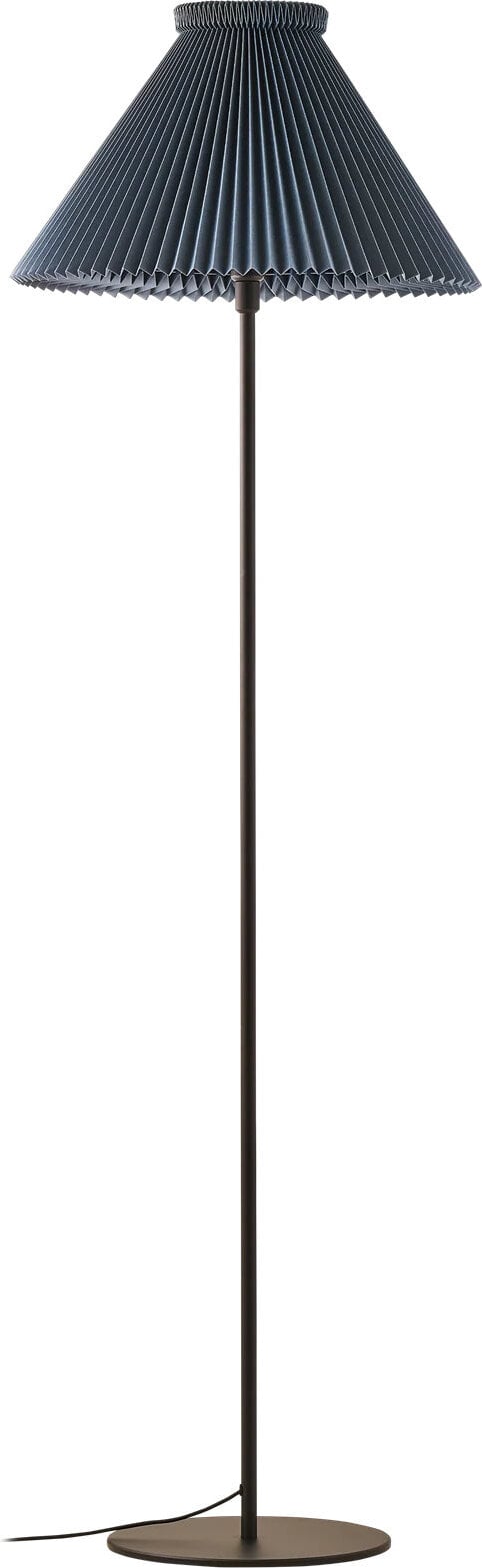 Lampa podłogowa LK 334 155 cm granatowa z papierowym kloszem
