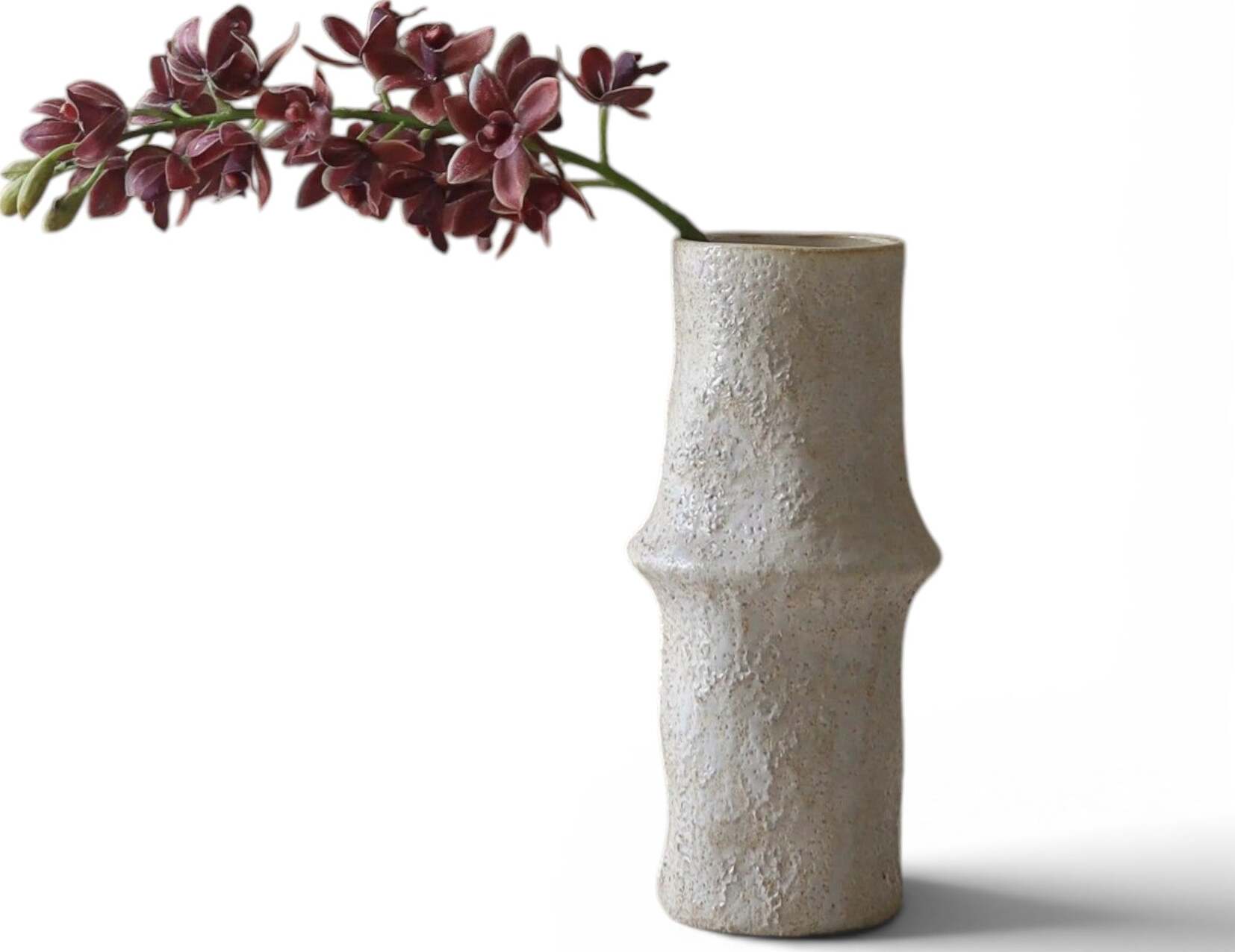 Kwiat sztuczny Botane storczyk 80 cm bordowy odmiana Cymbidium