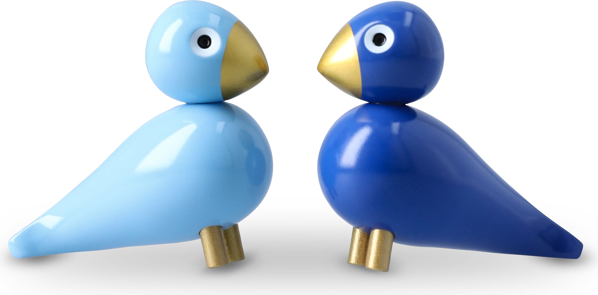 Dekoracje drewniane Easter Birds niebieskie 2 szt.