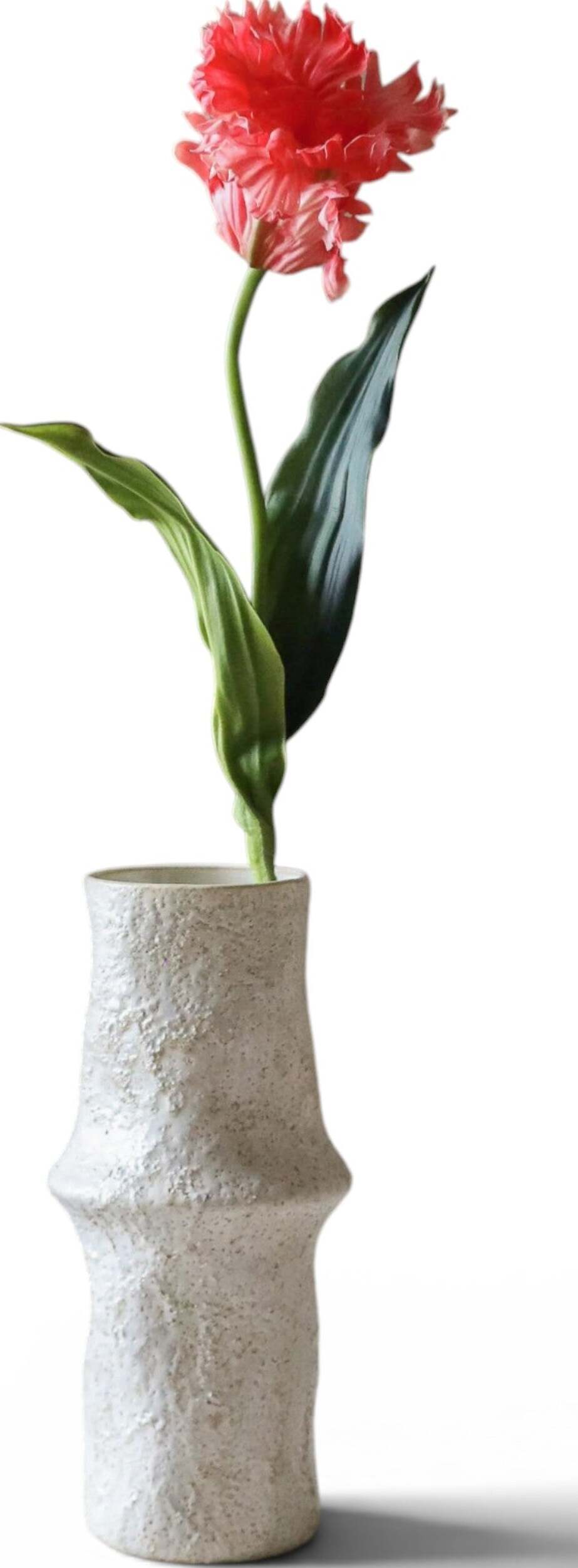 Kwiat sztuczny Botane tulipan 66 cm ciemnoróżowy papuzi duży