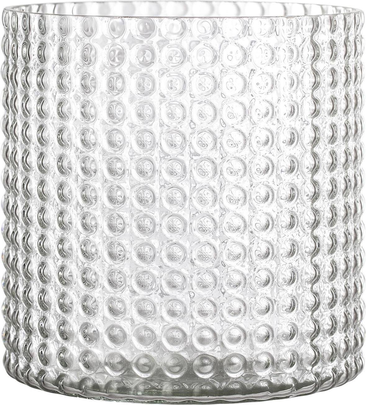 Wazon Bloomingville w kółka 16 5 cm szklany