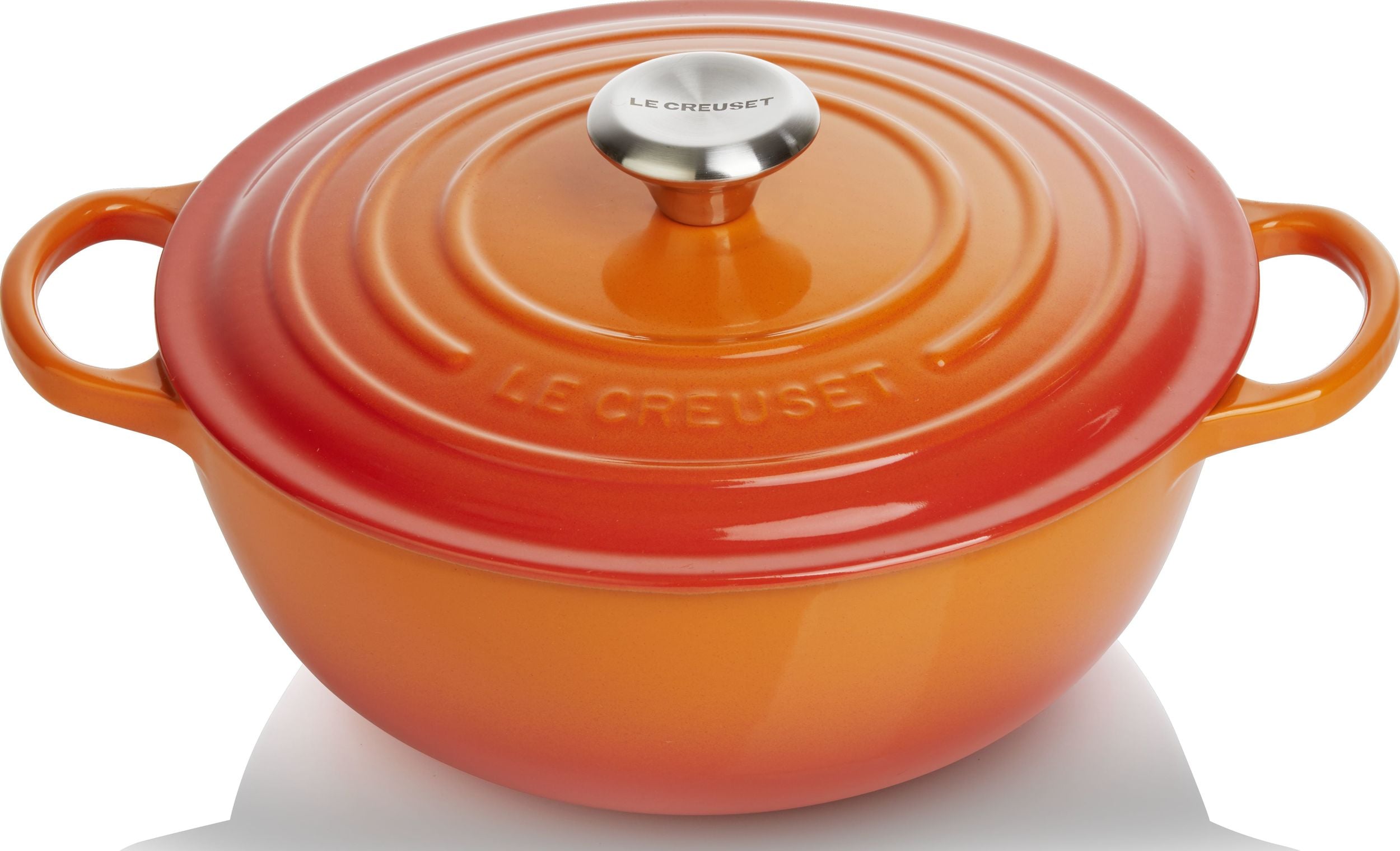Garnek La Marmite Signature 26 cm płomienny pomarańcz