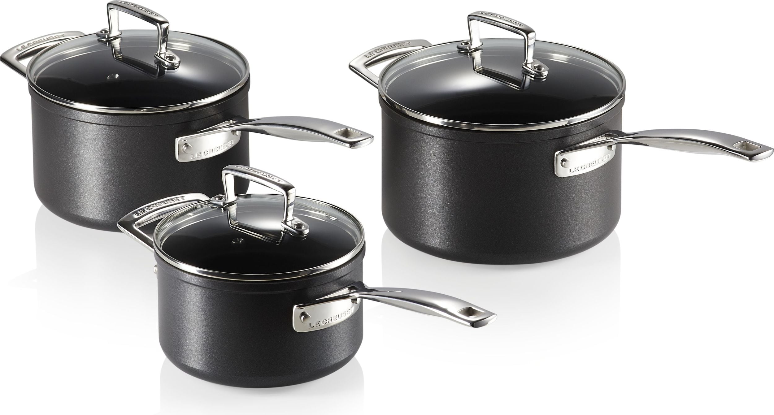 Zestaw garnków Le Creuset aluminium nieprzywierające 3 el.