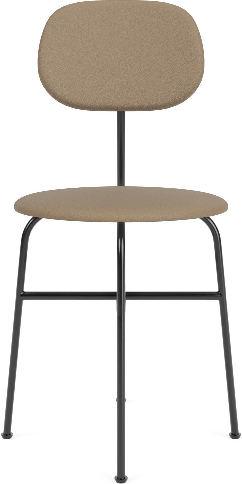 Krzesło Afteroom Plus 80 cm brązowe skórzane