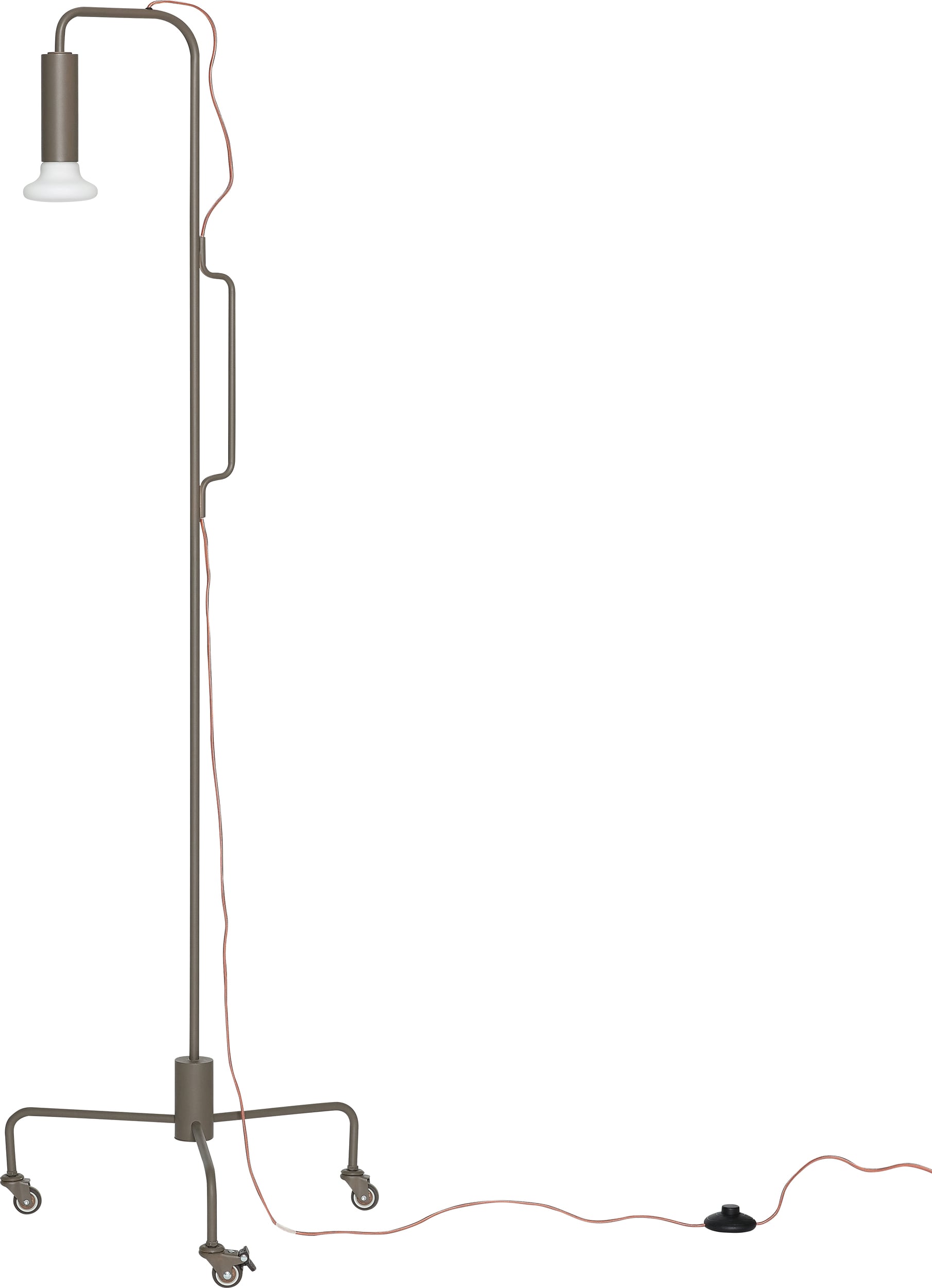 Lampa podłogowa Ido brązowa
