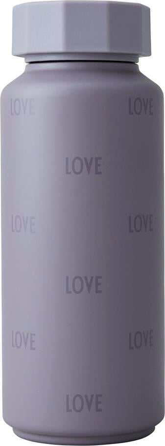 Butelka termiczna Tone-On-Tone Love fioletowa