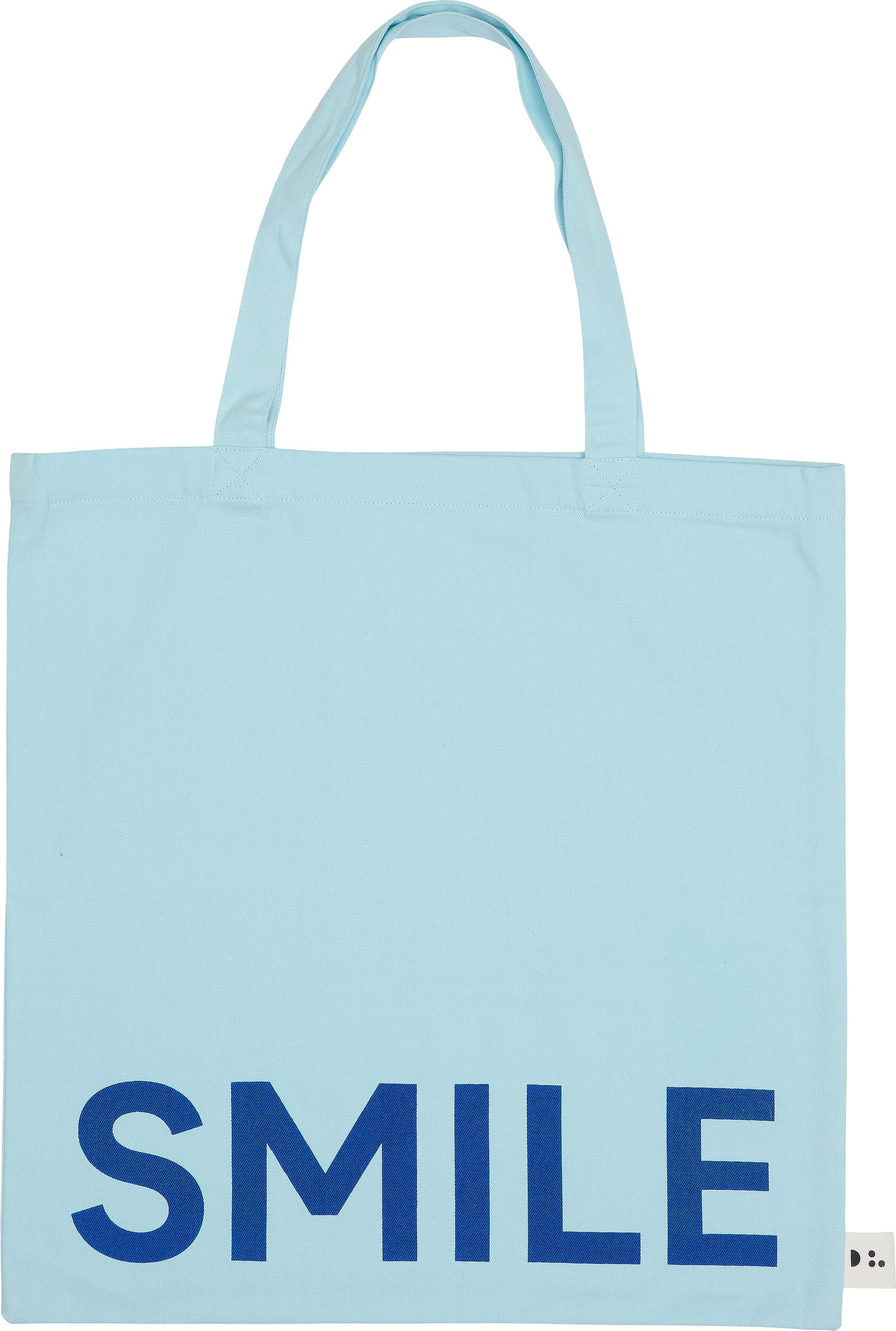 Torba na zakupy Design Letters Smile niebieska