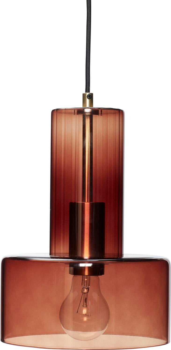 Lampa wisząca Hübsch 27 cm brązowa szklana