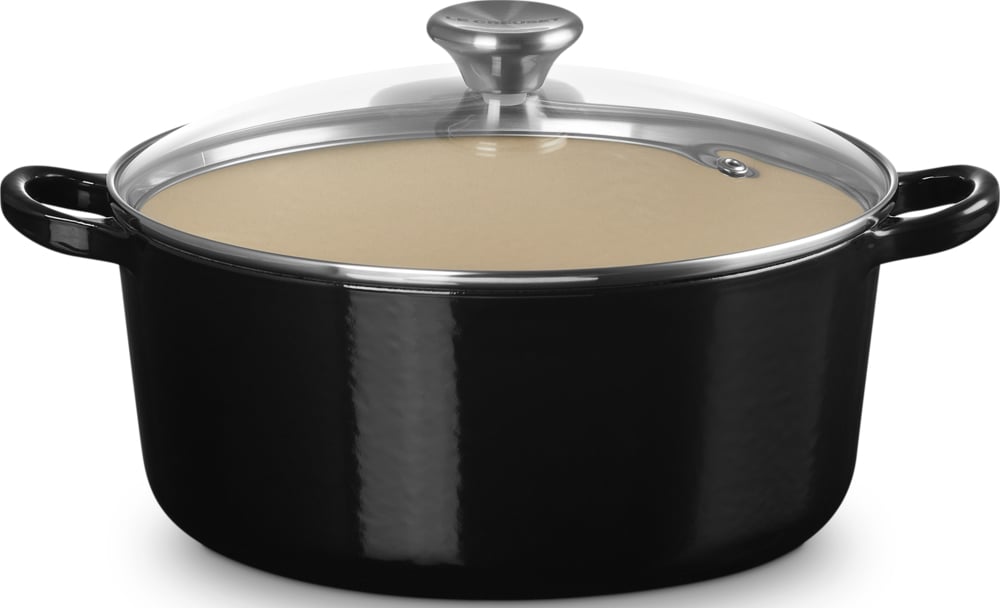 Brytfanna Tradition Collection 24 cm czarny mat ze szklaną pokrywką