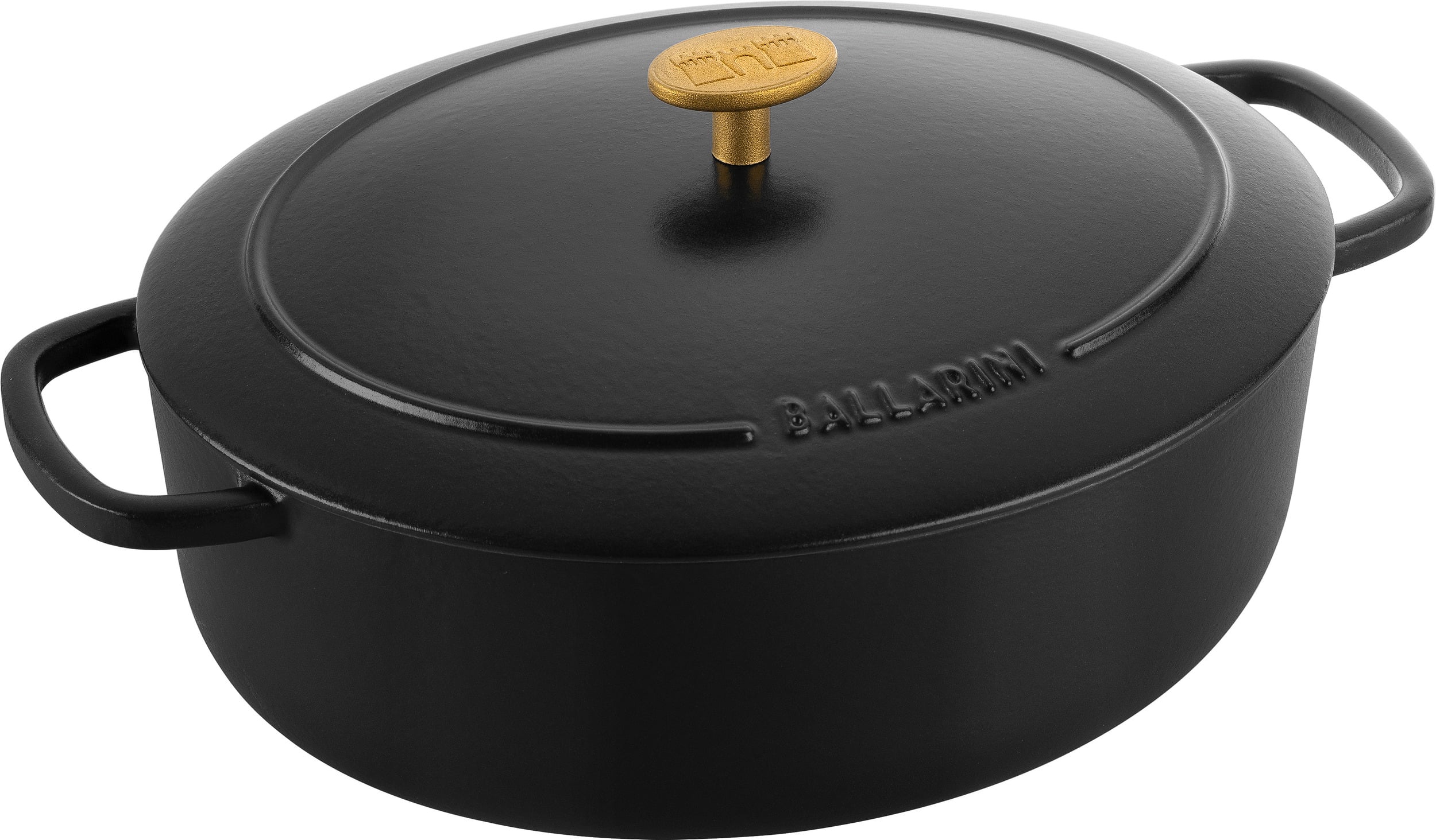 Garnek Bellamonte owalny 4 5 l czarny