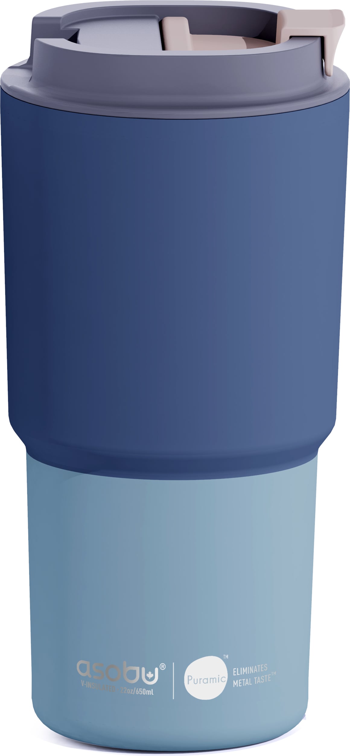 Kubek termiczny Pick Me Up 650 ml pastelowy niebieski