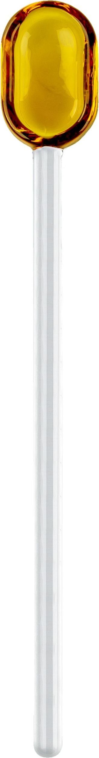 Łyżeczka Muurla 15 5 cm żółta szklana