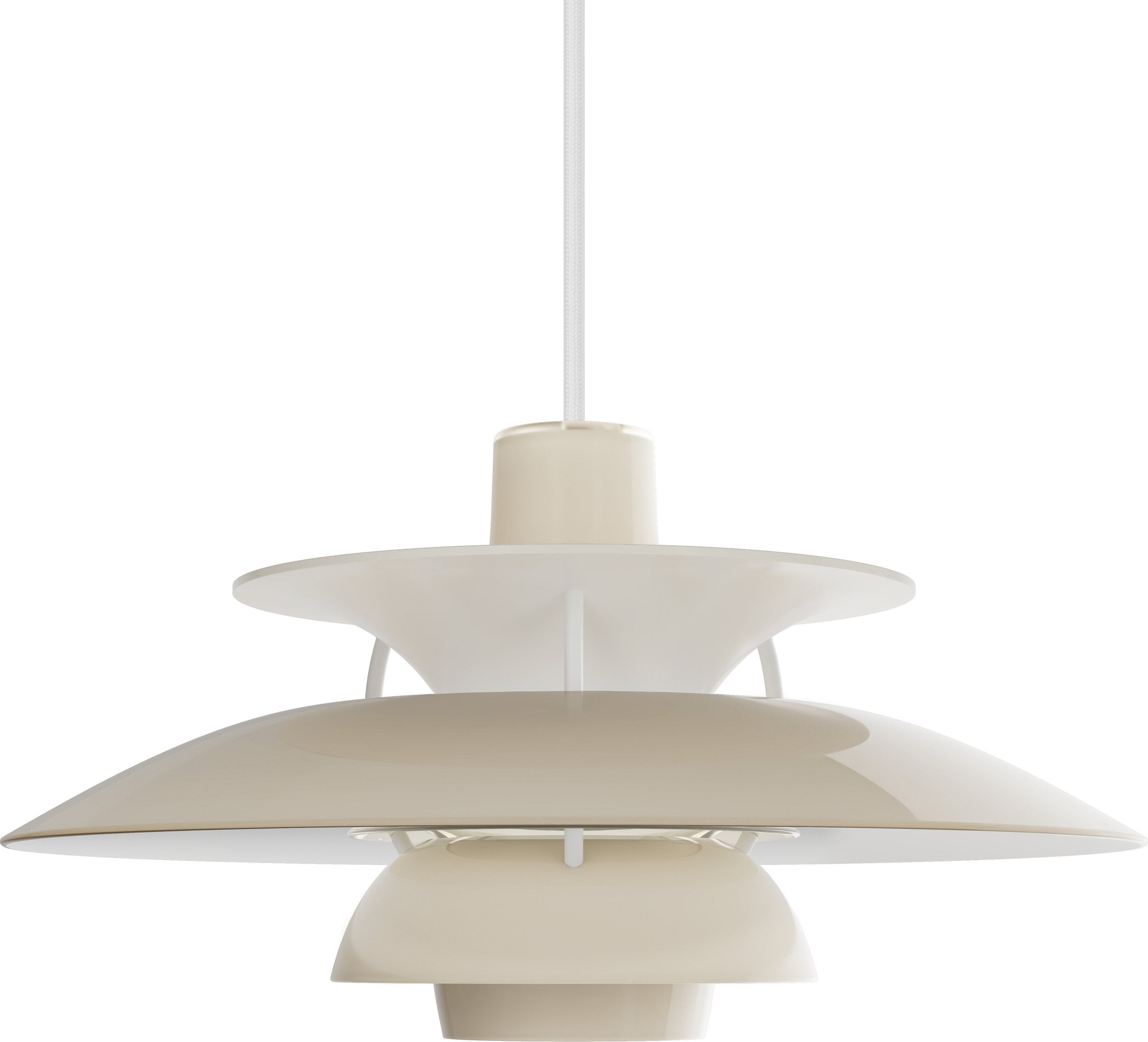 Lampa wisząca PH 5 320 Opal 32 cm beżowa