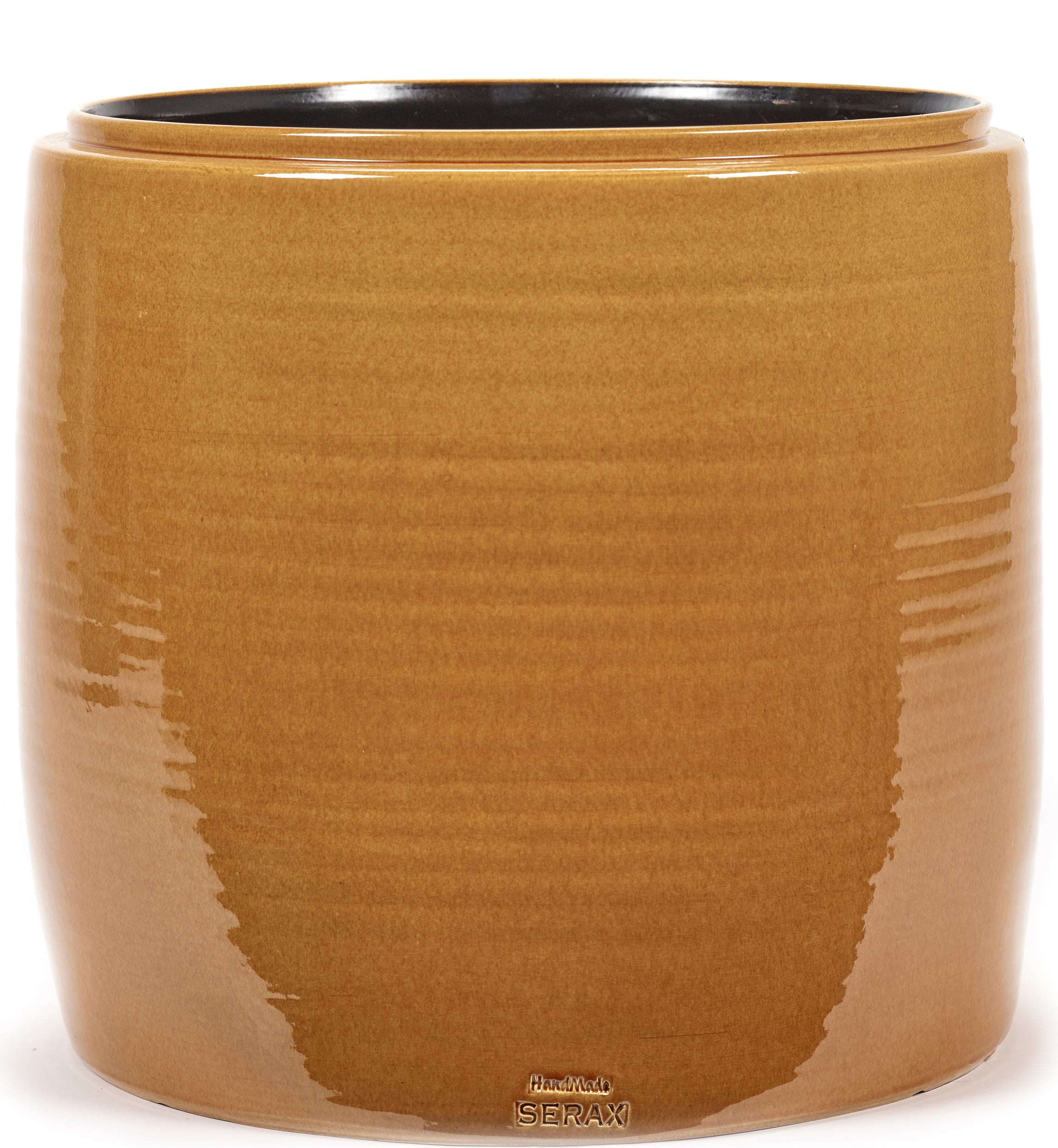 Osłonka na doniczkę Glazed Shades 38 cm miodowa